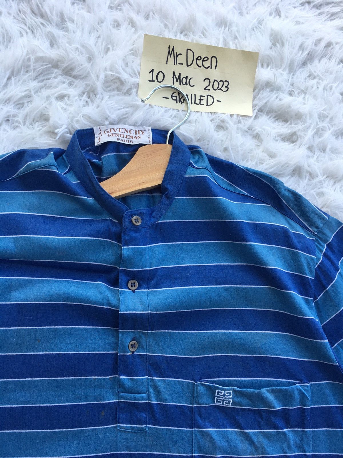 Givenchy Rare Vintage Givenchy Gentleman Paris Shirt Size US L / EU 52-54 / 3 - 7 Thumbnail