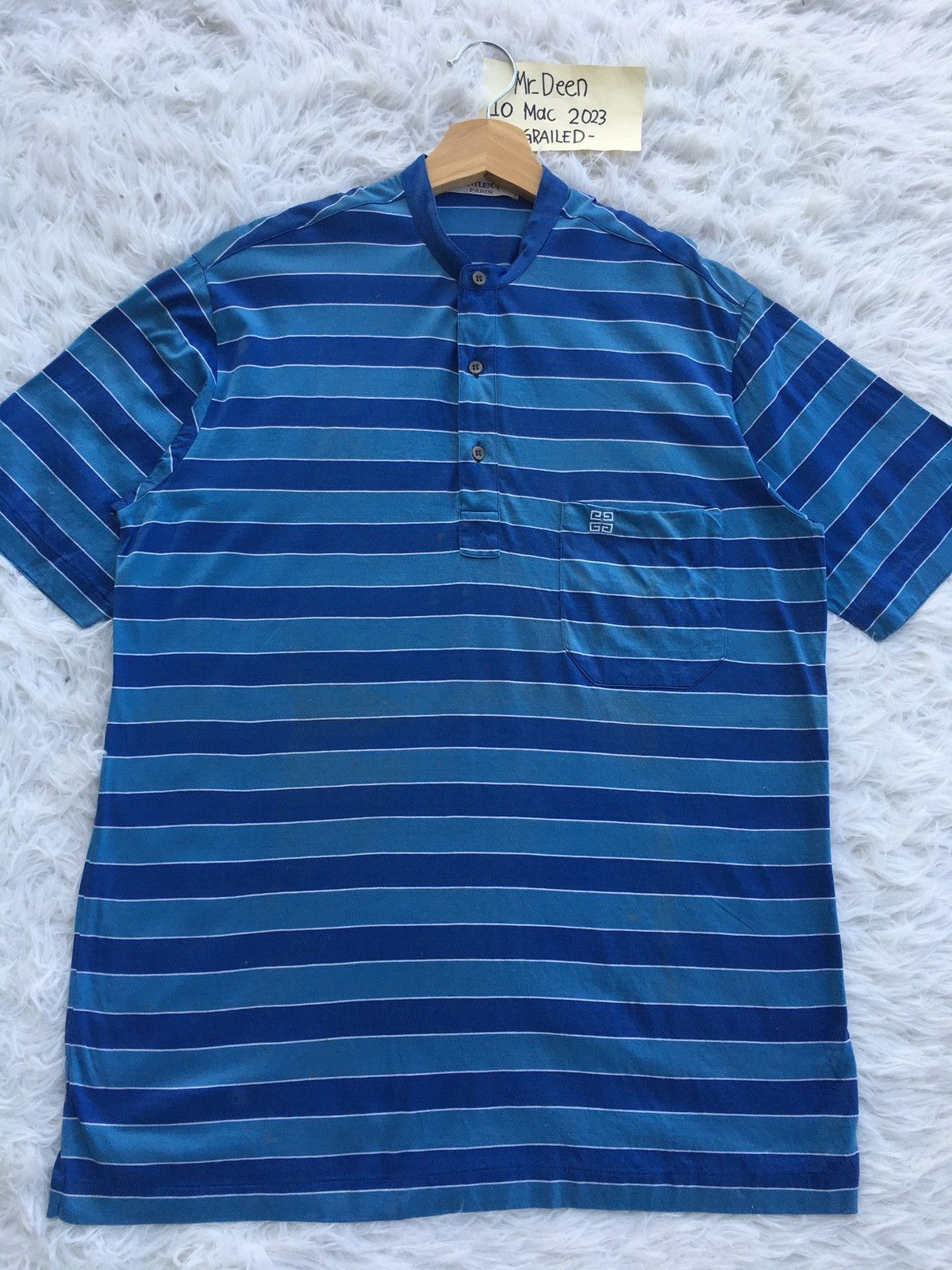 Givenchy Rare Vintage Givenchy Gentleman Paris Shirt Size US L / EU 52-54 / 3 - 4 Thumbnail