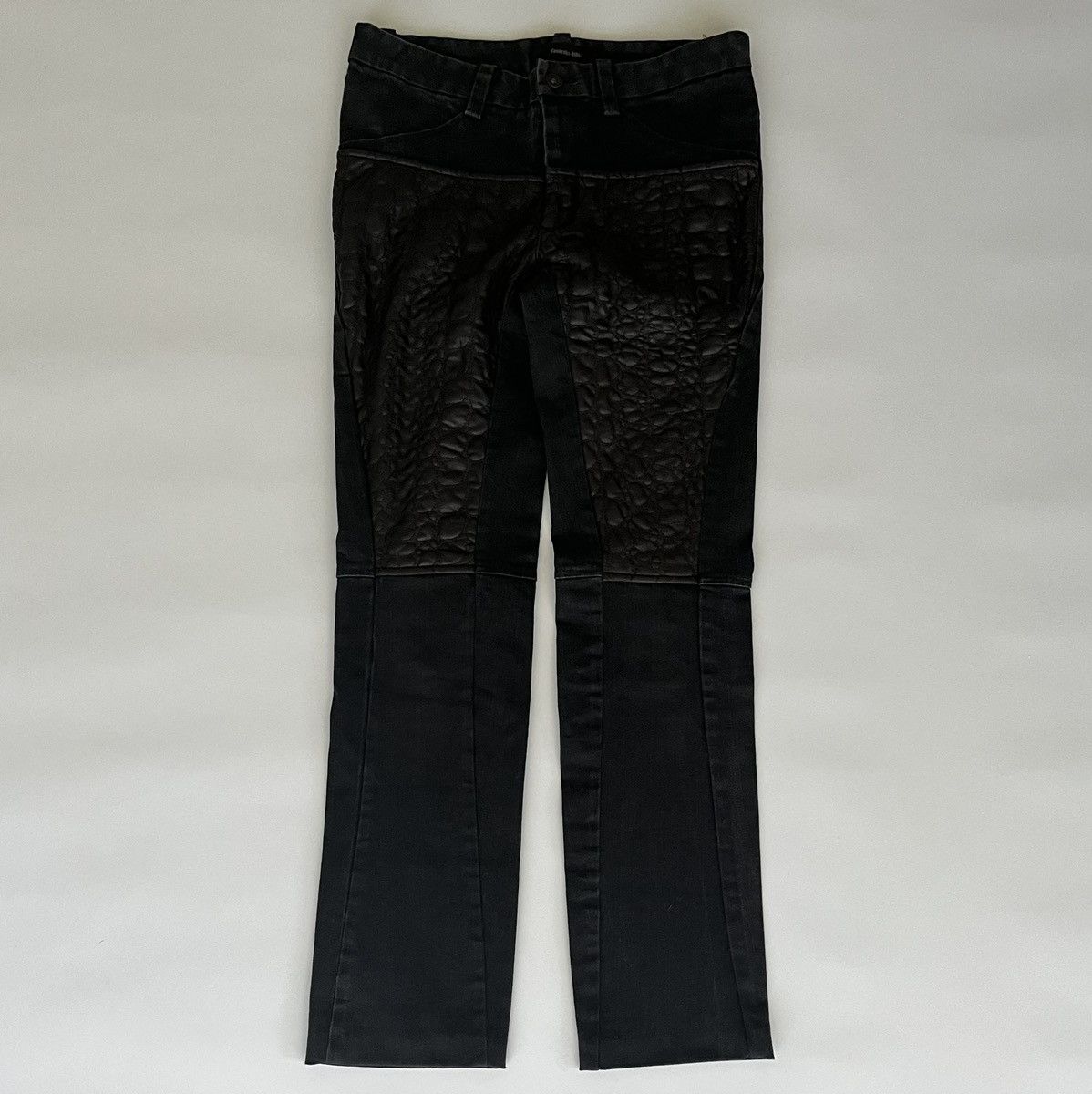 Yasuyuki Ishii Yasuyuki Ishii Crocodile Leather Pattern Jeans | Grailed