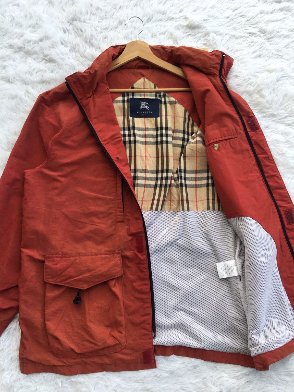 image of Burberry Winter Jacket in Red, Men's (Size XL)