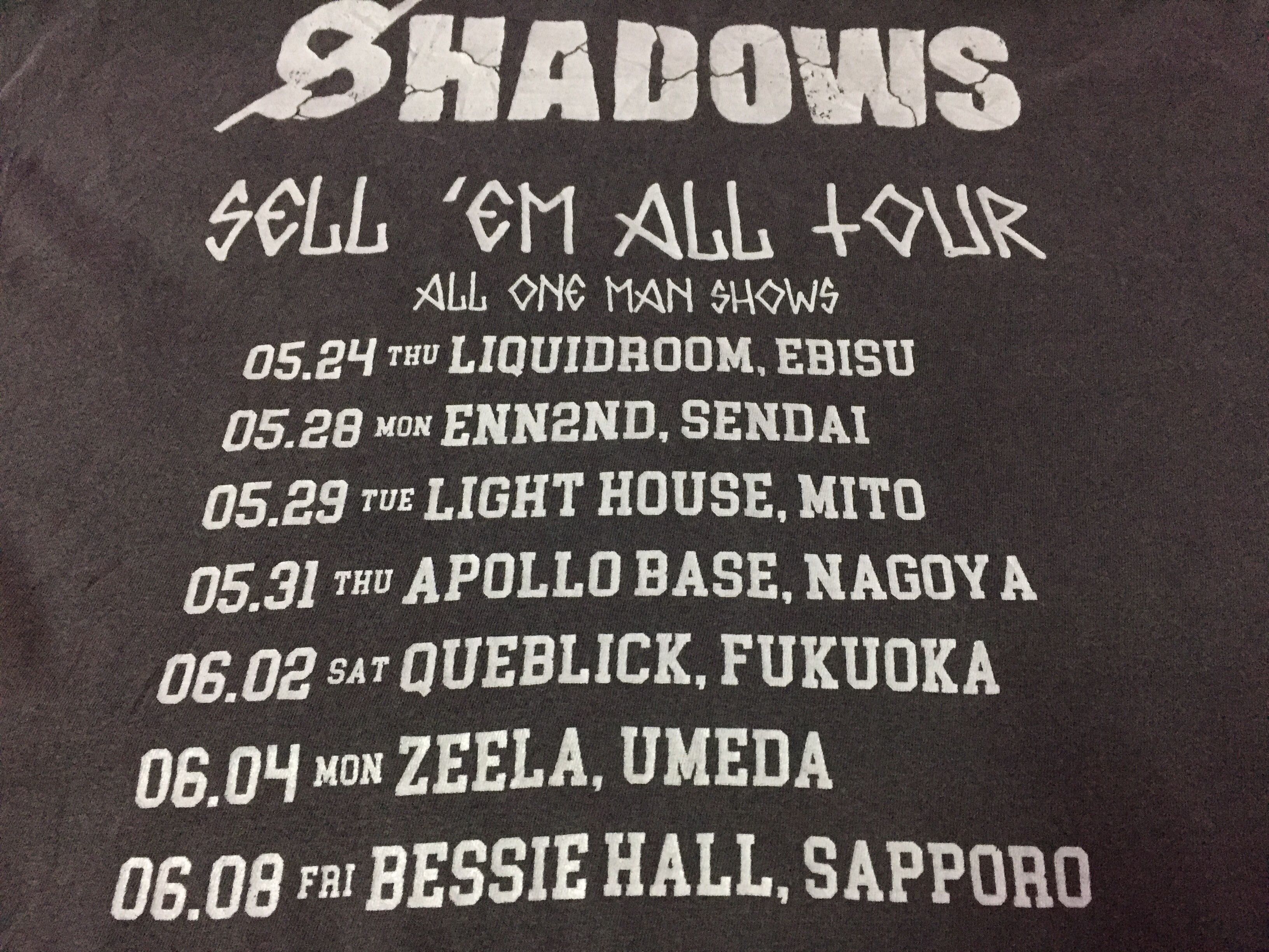 Band Tees Shadow Band Sell ‘Em All Tour T-Shirts Size XL Size US XL / EU 56 / 4 - 4 Thumbnail