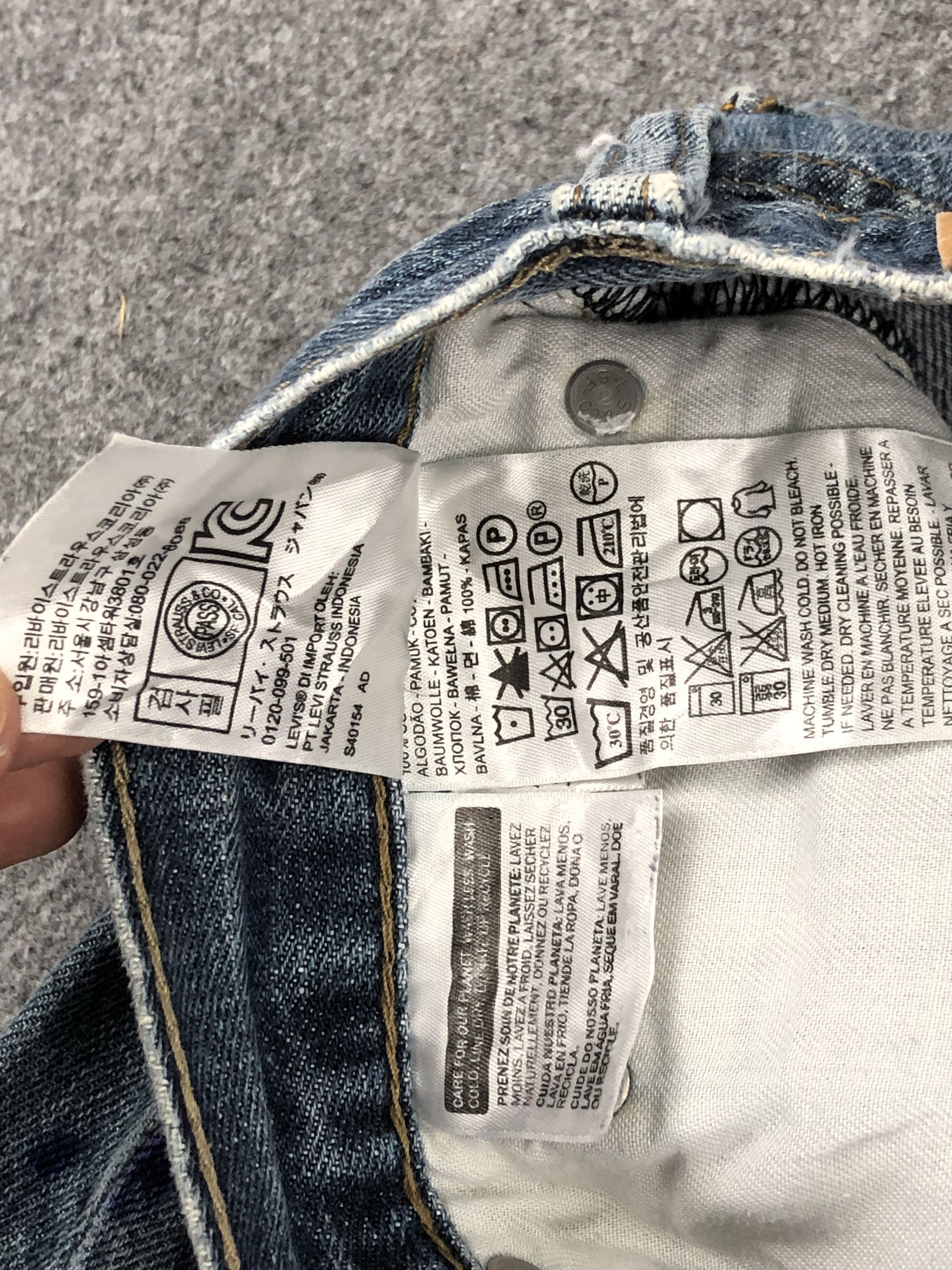 Levi's × Vintage Vintage Levis 514 Faded Blue Jeans Size US 32 / EU 48 - 8 Thumbnail