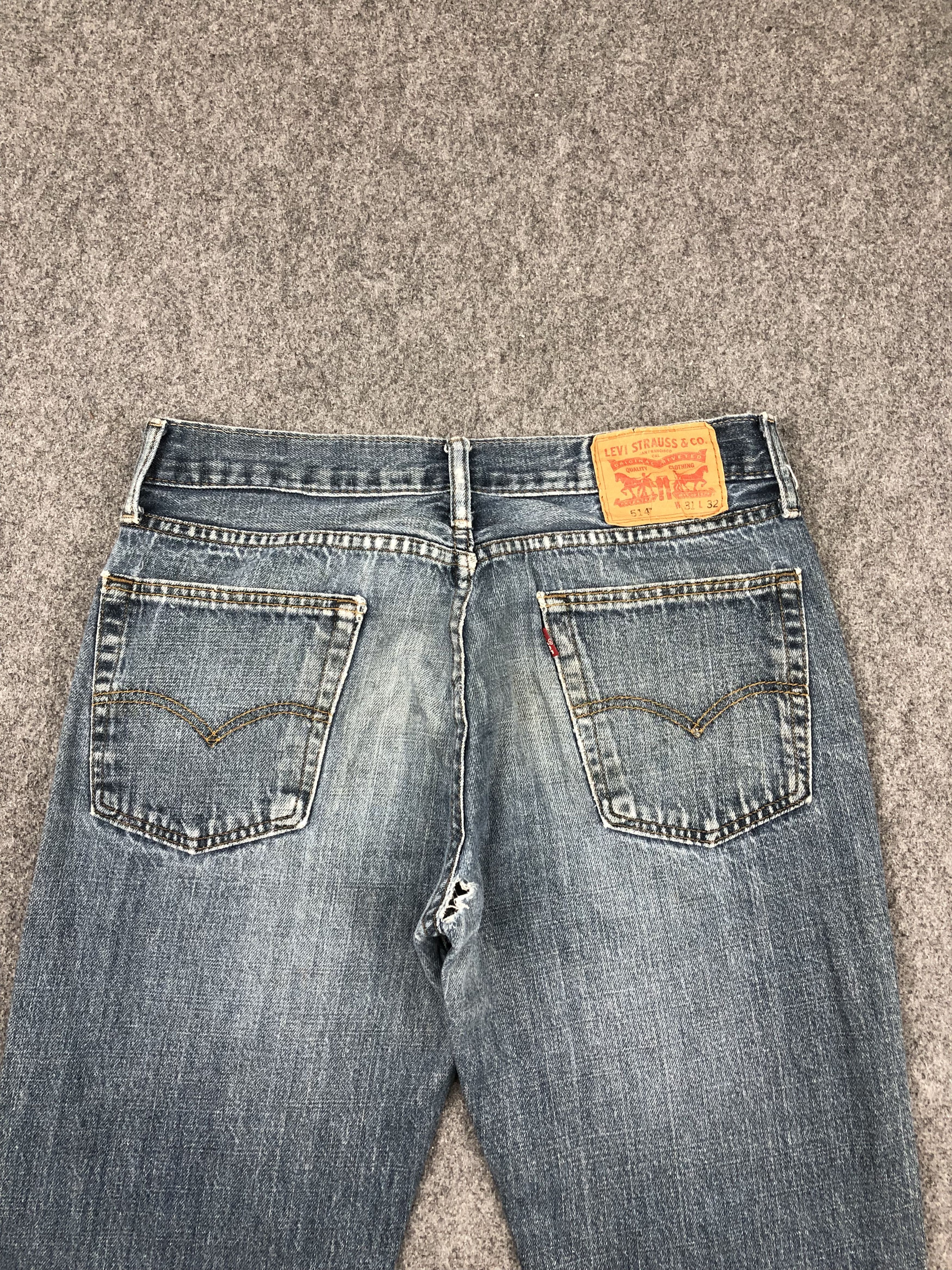Levi's × Vintage Vintage Levis 514 Faded Blue Jeans Size US 32 / EU 48 - 4 Thumbnail