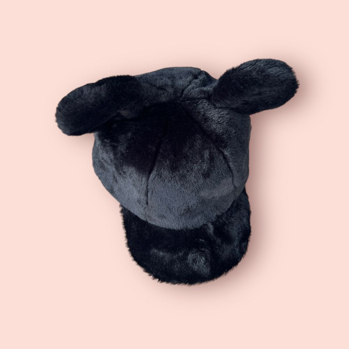 Disney × Japanese Brand × Mickey Mouse VINTAGE MICKEY EARS FLUFFY MOHAIR CAP Size ONE SIZE - 4 Thumbnail