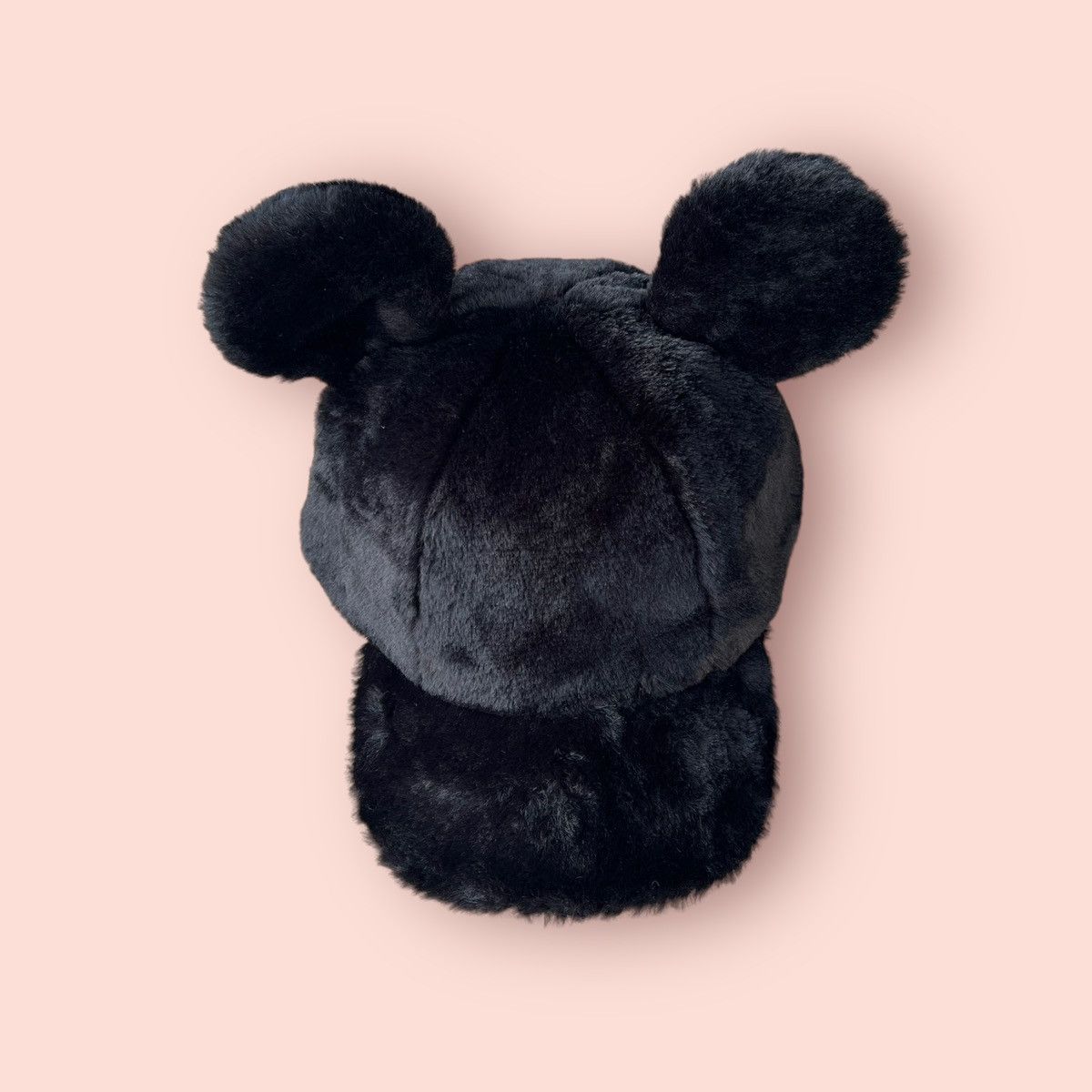 Disney × Japanese Brand × Mickey Mouse VINTAGE MICKEY EARS FLUFFY MOHAIR CAP Size ONE SIZE - 2 Thumbnail