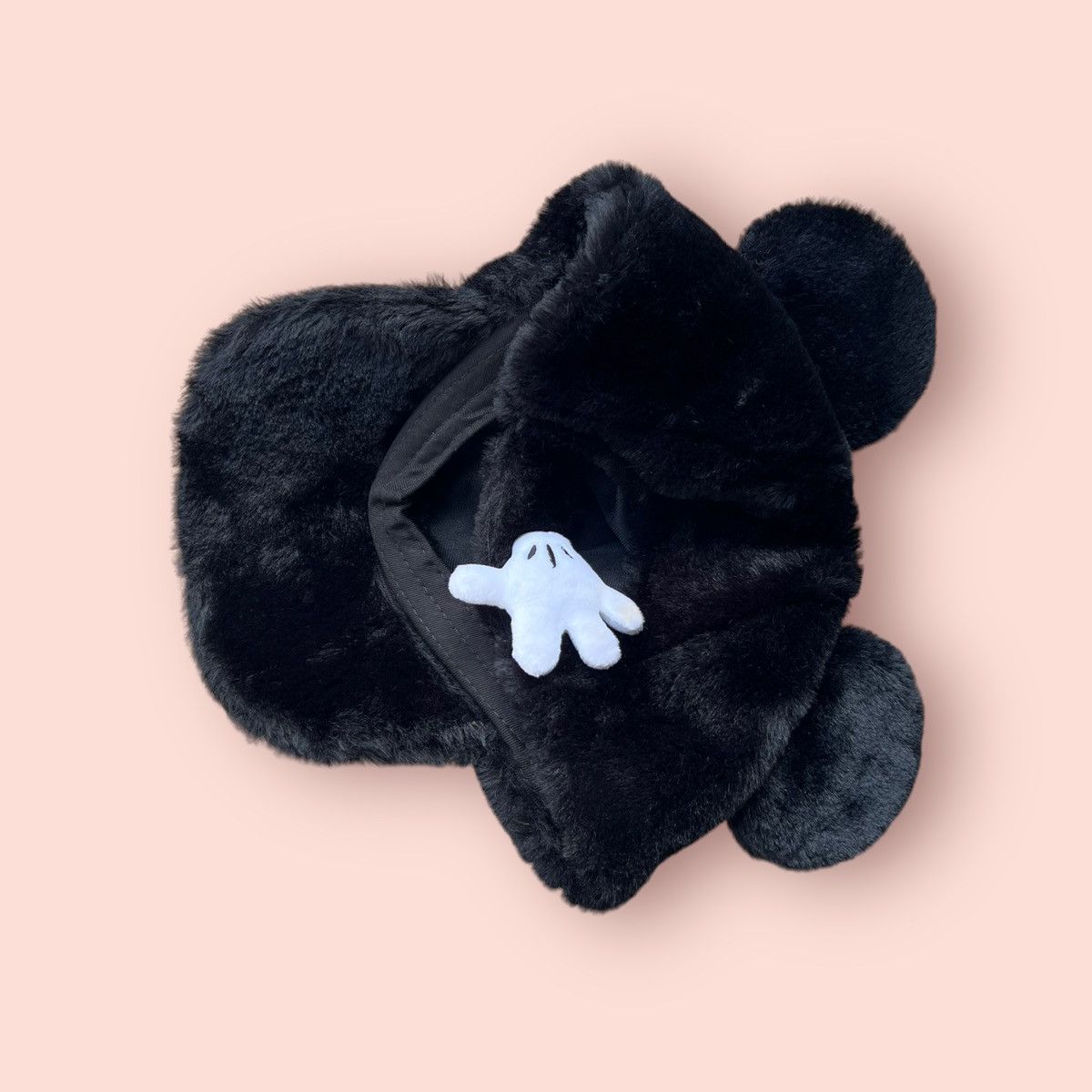 Disney × Japanese Brand × Mickey Mouse VINTAGE MICKEY EARS FLUFFY MOHAIR CAP Size ONE SIZE - 17 Thumbnail