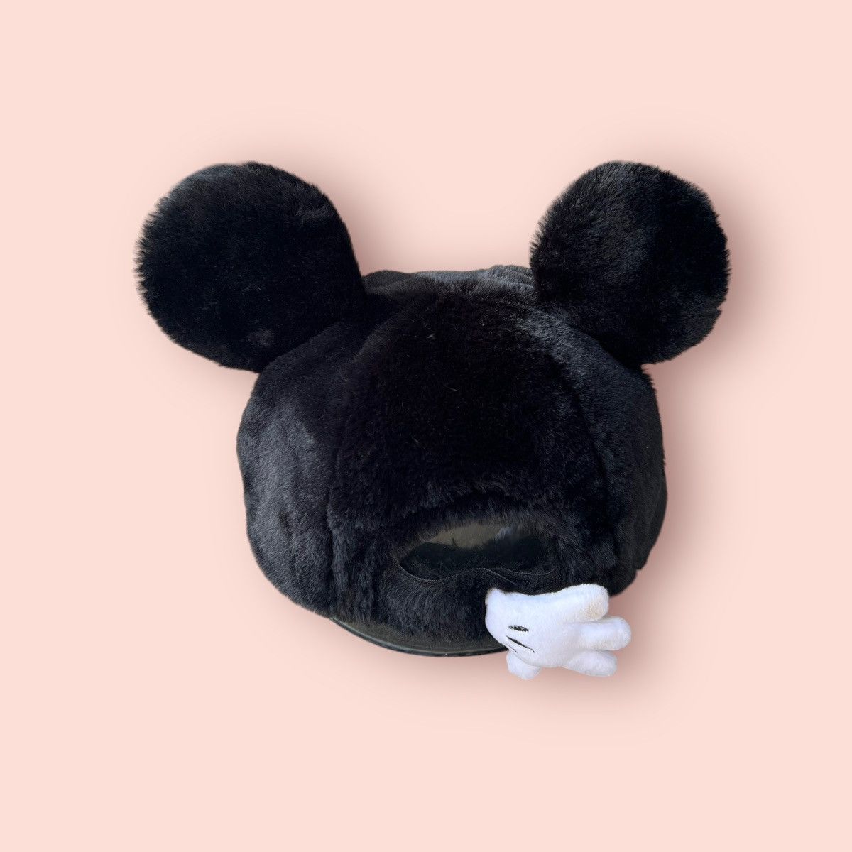 Disney × Japanese Brand × Mickey Mouse VINTAGE MICKEY EARS FLUFFY MOHAIR CAP Size ONE SIZE - 8 Thumbnail