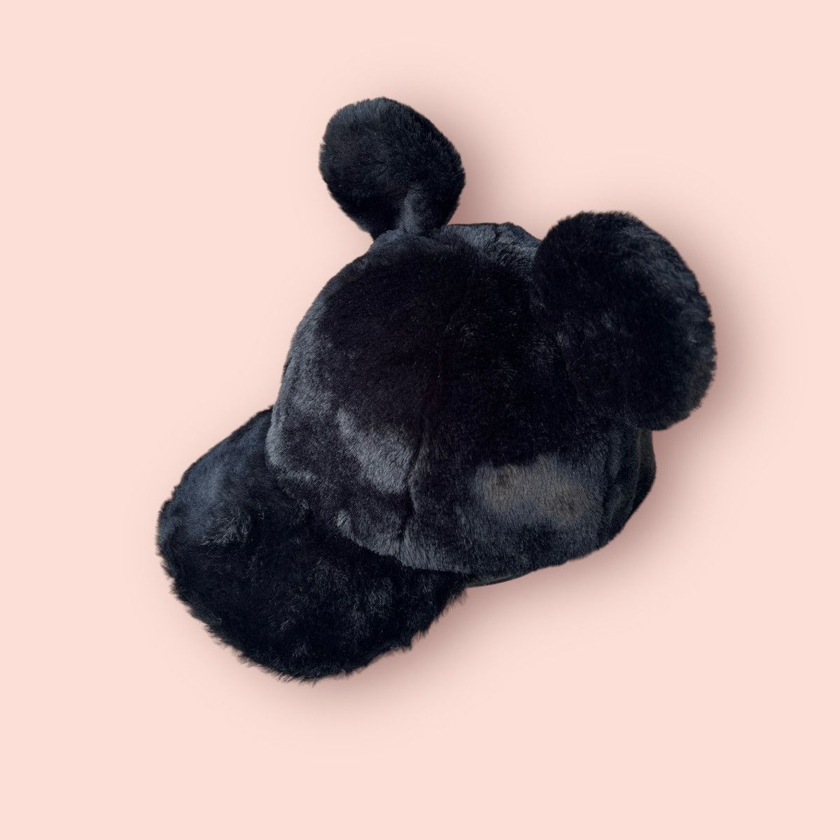 Disney × Japanese Brand × Mickey Mouse VINTAGE MICKEY EARS FLUFFY MOHAIR CAP Size ONE SIZE - 5 Thumbnail