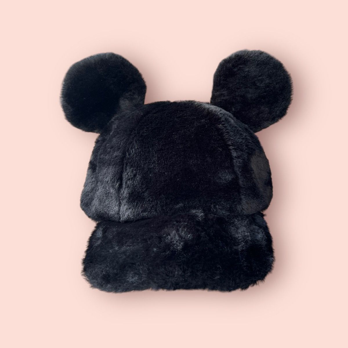 Disney × Japanese Brand × Mickey Mouse VINTAGE MICKEY EARS FLUFFY MOHAIR CAP Size ONE SIZE - 3 Thumbnail