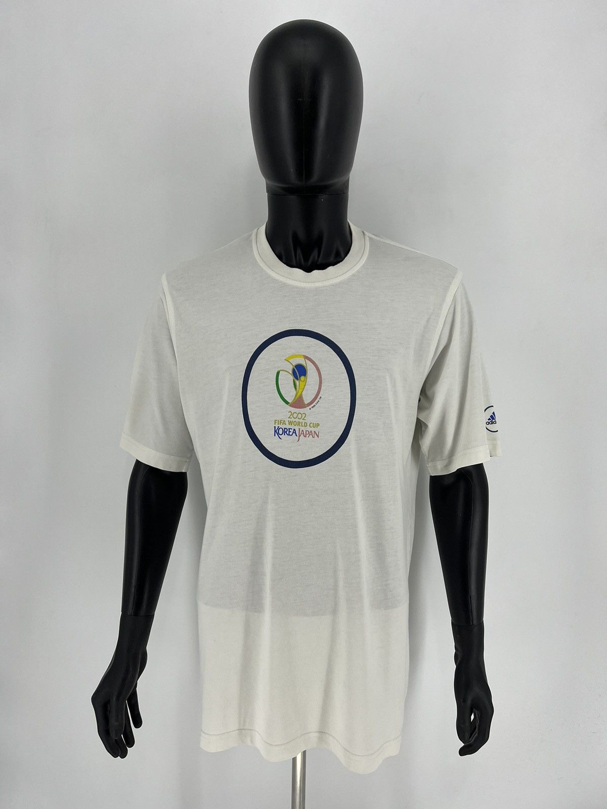 Adidas × Vintage Adidas 90s Vintage Fifa World Cup Korea Japan Tshirt Rare🔥 Size US L / EU 52-54 / 3 - 2 Thumbnail