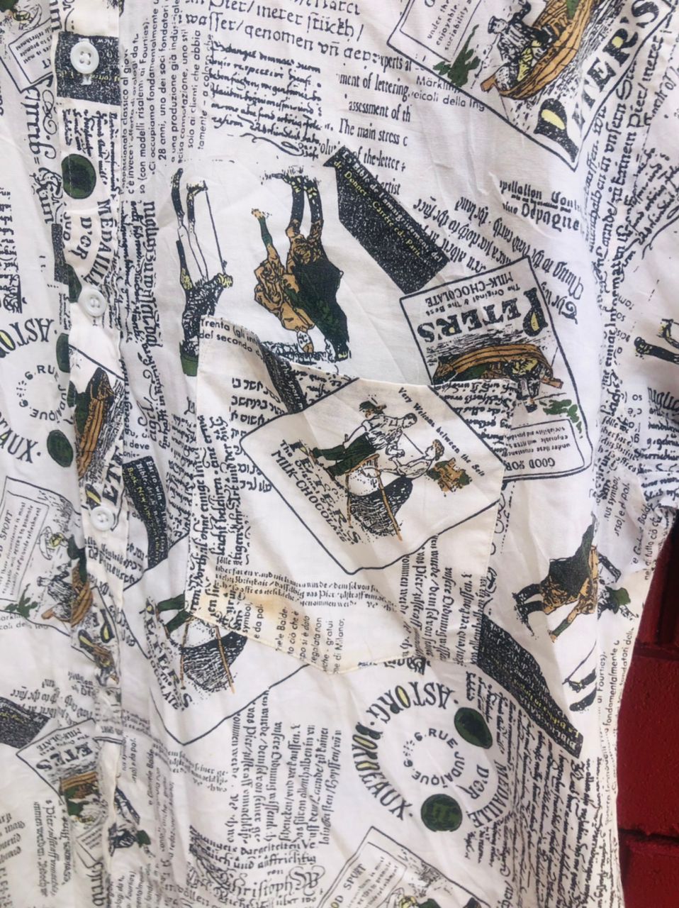 Designer × Japanese Brand Vintage Astray Japanese Designer Fashion Style Shirt Size US L / EU 52-54 / 3 - 7 Thumbnail