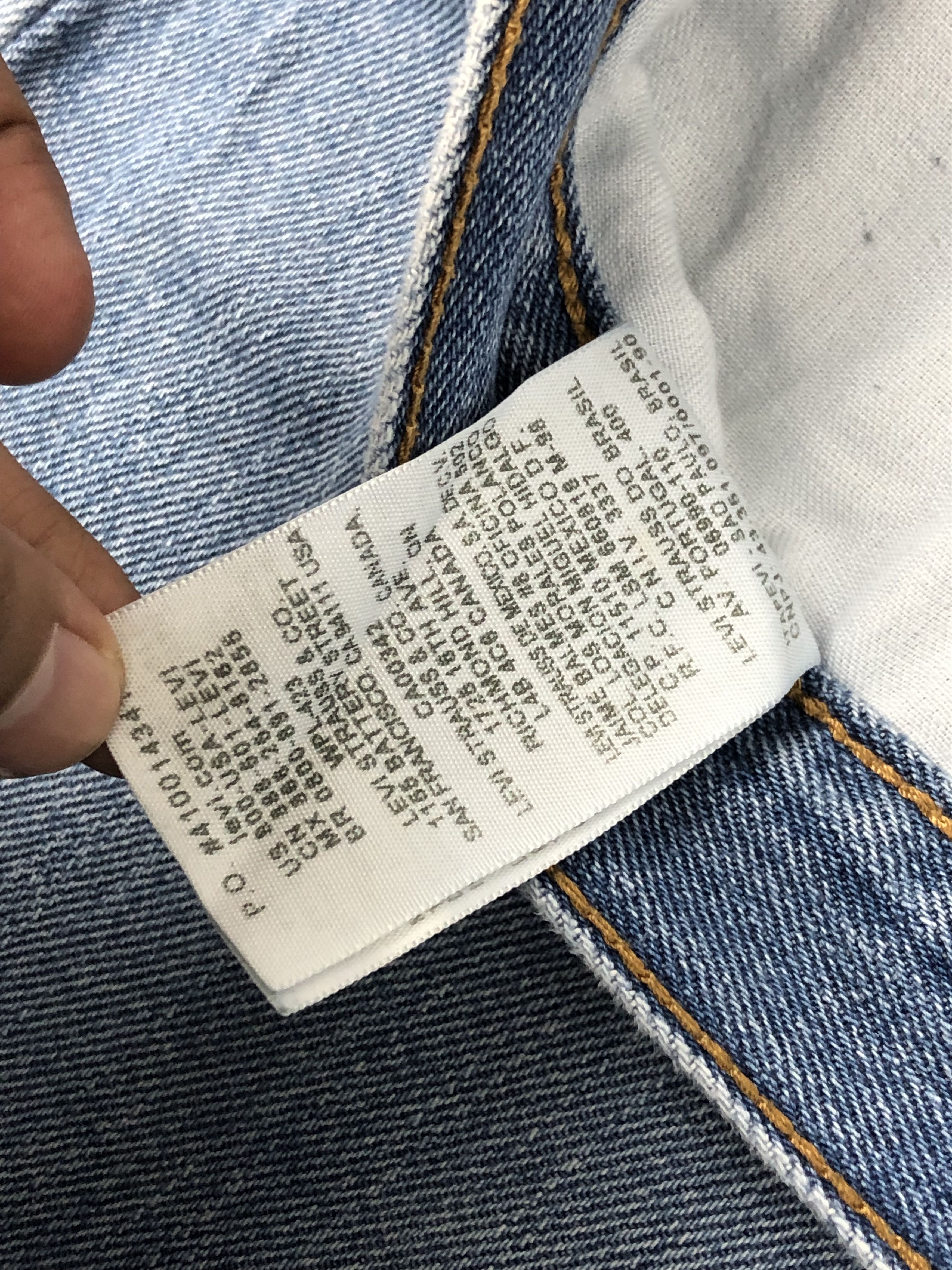 Levi's Vintage levis 550 Light Blue Jeans DP1490 Size US 43 - 9 Thumbnail