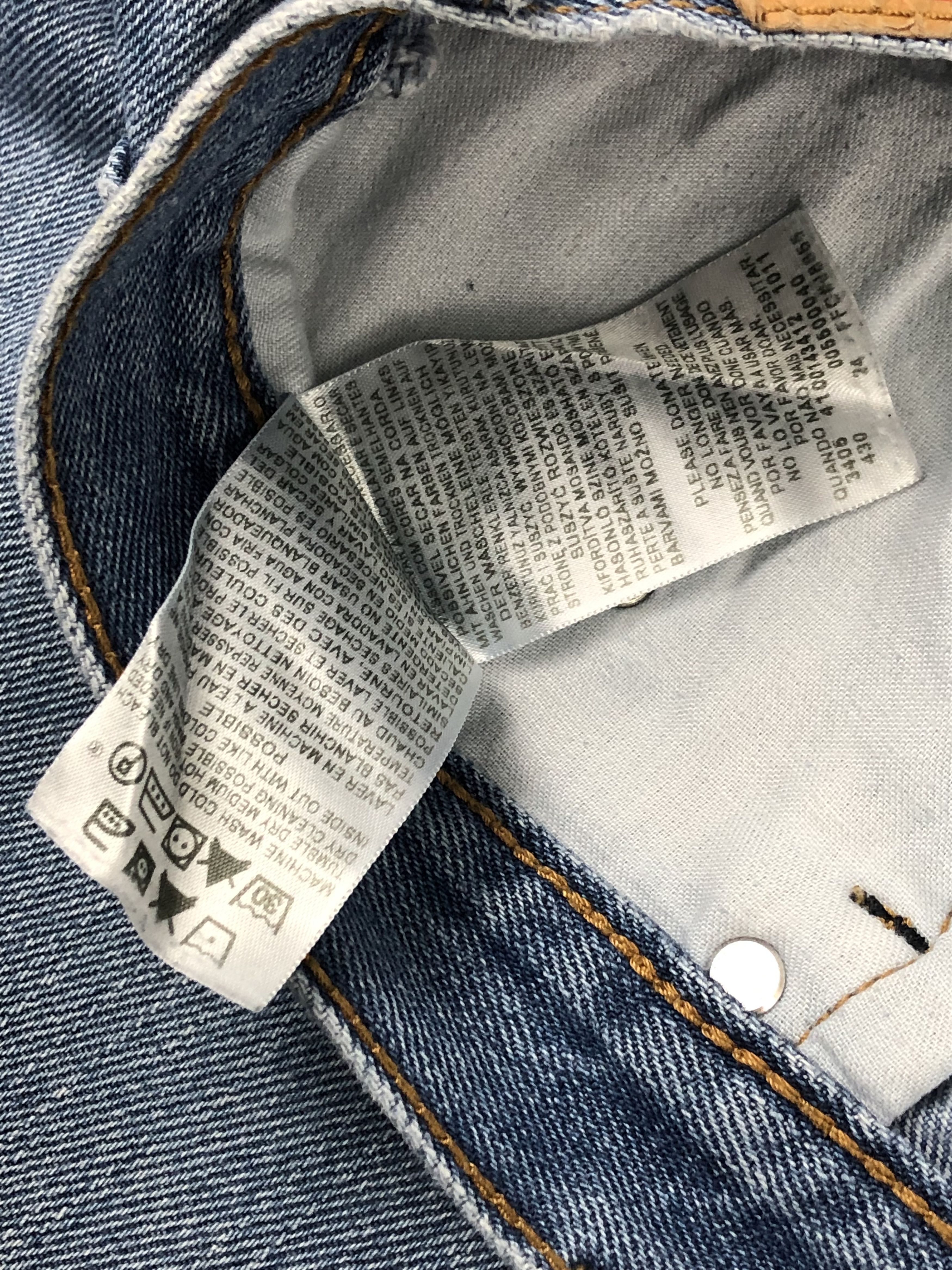Levi's Vintage levis 550 Light Blue Jeans DP1490 Size US 43 - 8 Thumbnail