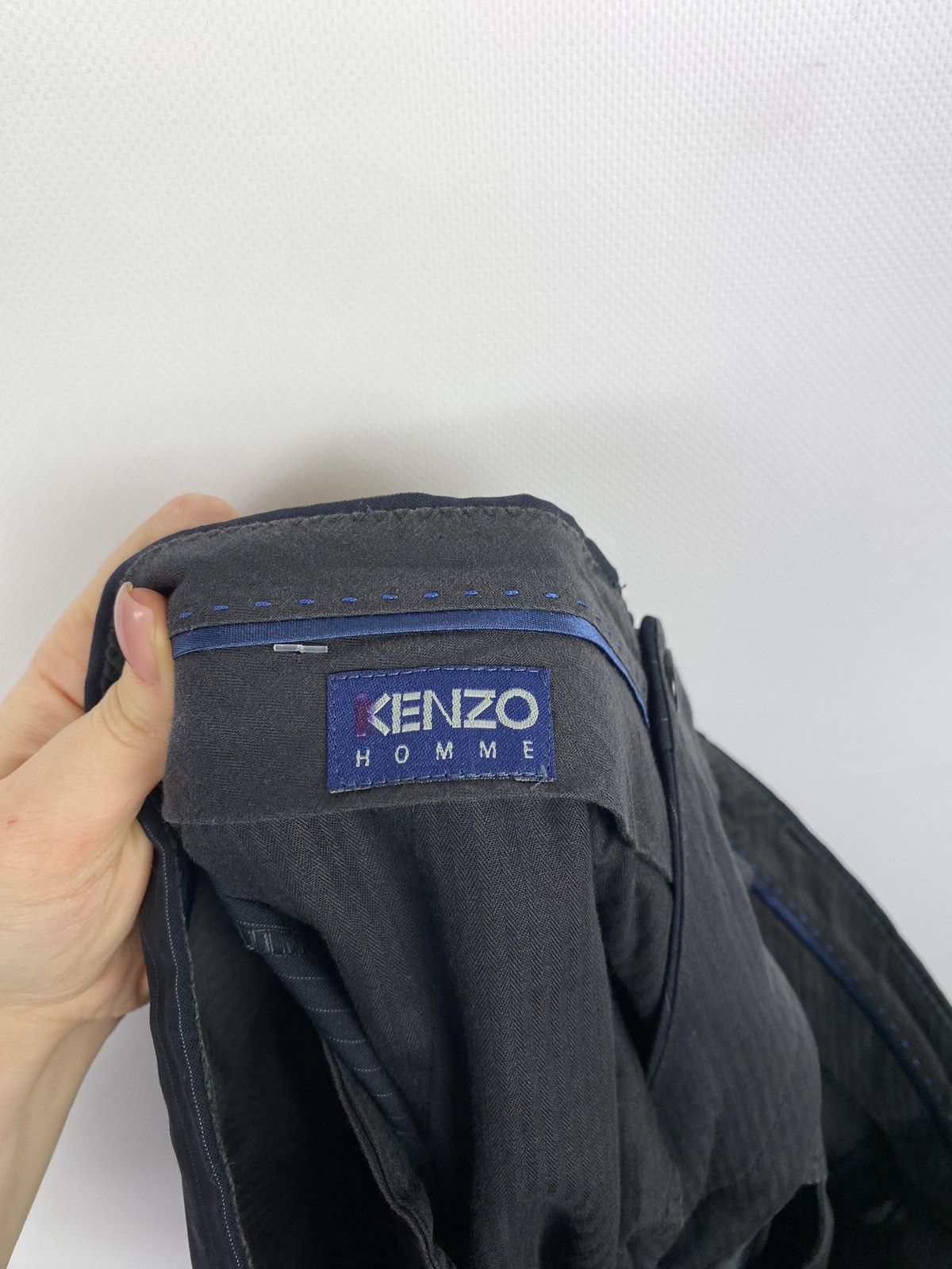 Kenzo × Vintage Kenzo Homme vintage men’s wool striped dress pants Size 42R - 9 Thumbnail