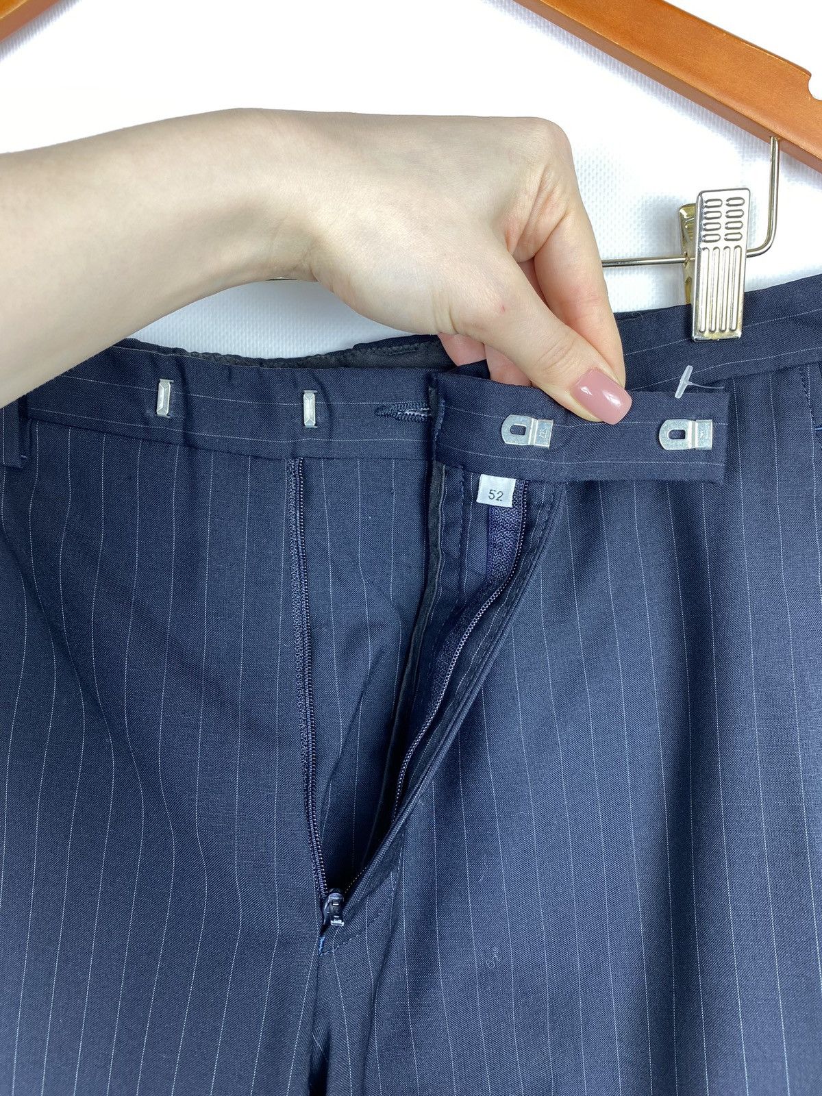 Kenzo × Vintage Kenzo Homme vintage men’s wool striped dress pants Size 42R - 5 Thumbnail