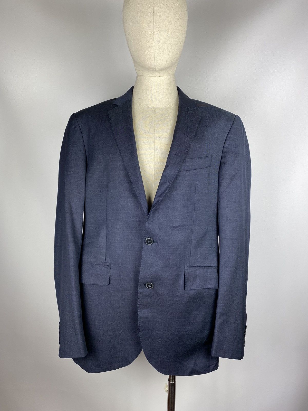 Hackett Hackett London men’s Pinpoint texture wool blazer jacket Size 44L - 1 Thumbnail