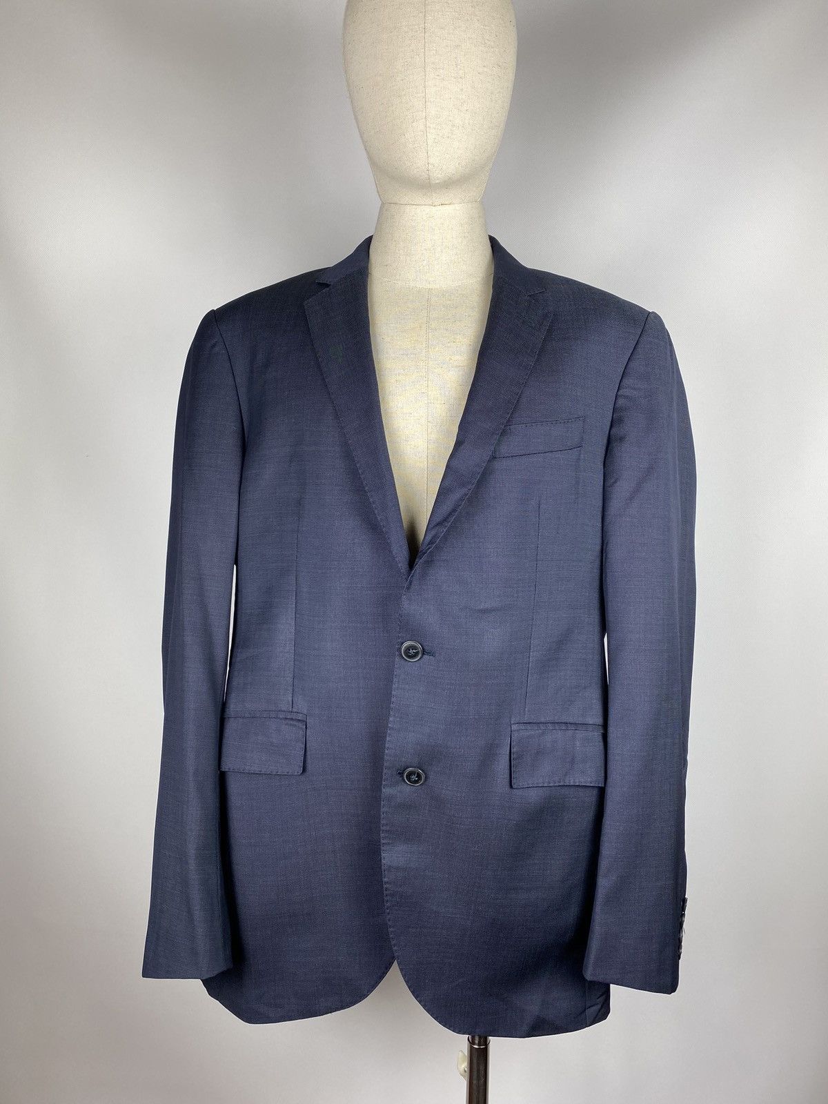 Hackett Hackett London men’s Pinpoint texture wool blazer jacket Size 44L - 4 Thumbnail