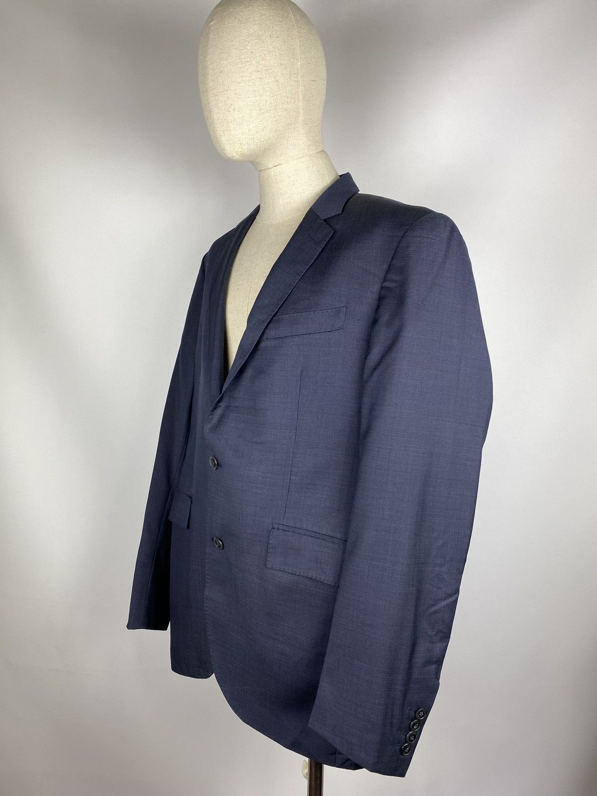 Hackett Hackett London men’s Pinpoint texture wool blazer jacket Size 44L - 3 Thumbnail