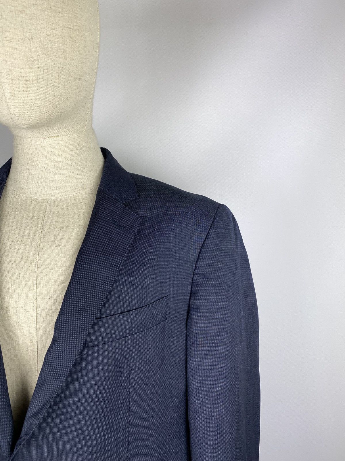 Hackett Hackett London men’s Pinpoint texture wool blazer jacket Size 44L - 6 Thumbnail