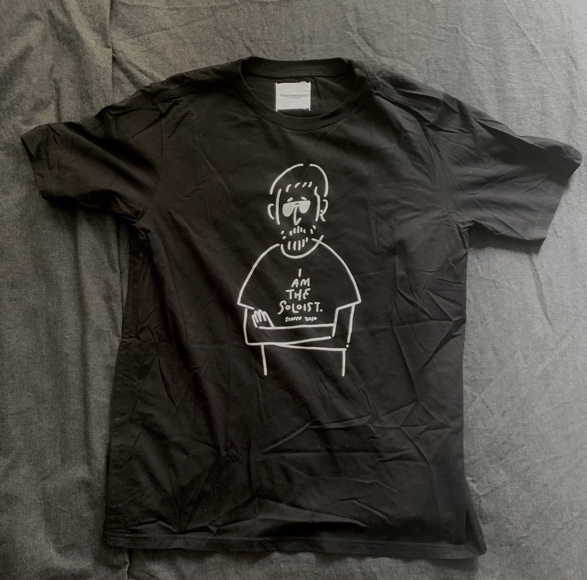 image of Takahiromiyashita The Soloist Yu Nagaba Collab - I Am The Soloist Tee (48) in Black (Size Medium)