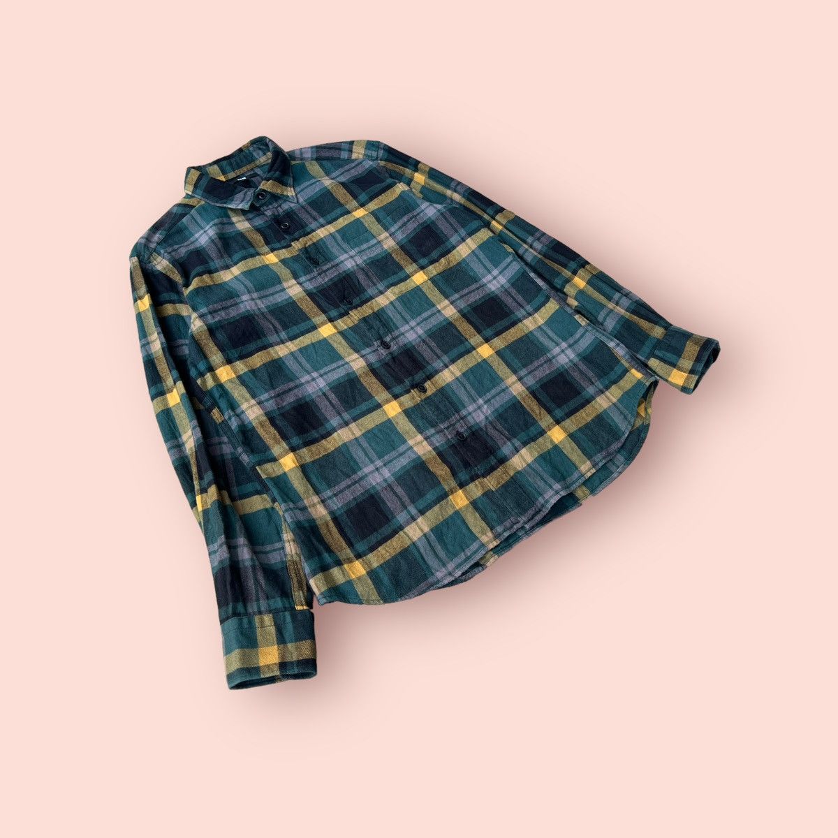 Japanese Brand × Jun Takahashi × Uniqlo VINTAGE UNIQLO JUN TAKAHASHI FLANNEL Size US L / EU 52-54 / 3 - 7 Thumbnail