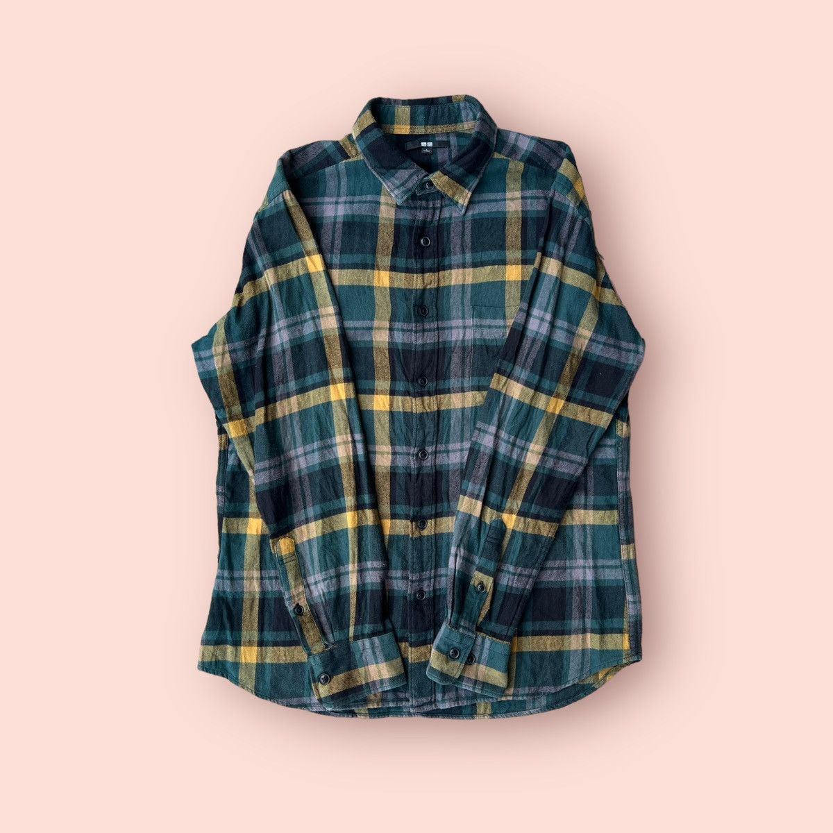 Japanese Brand × Jun Takahashi × Uniqlo VINTAGE UNIQLO JUN TAKAHASHI FLANNEL Size US L / EU 52-54 / 3 - 8 Thumbnail