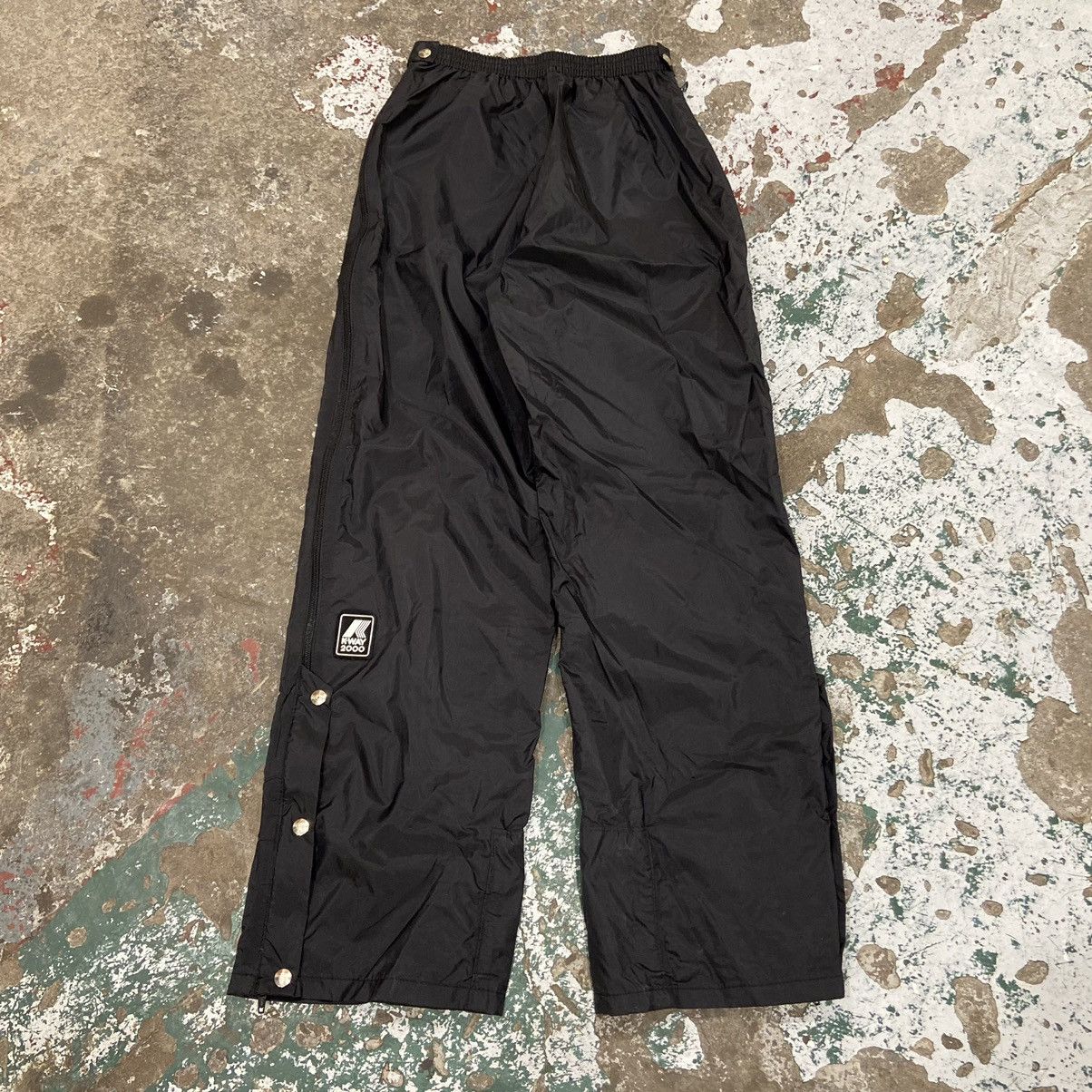 K-Way × Vintage Vintage Y2K Black Flare Hiking Pants Size 24" / US 00 / IT 34 - 6 Thumbnail