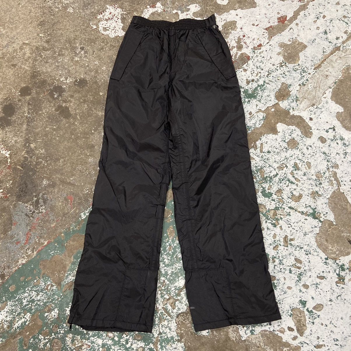 K-Way × Vintage Vintage Y2K Black Flare Hiking Pants Size 24" / US 00 / IT 34 - 1 Thumbnail