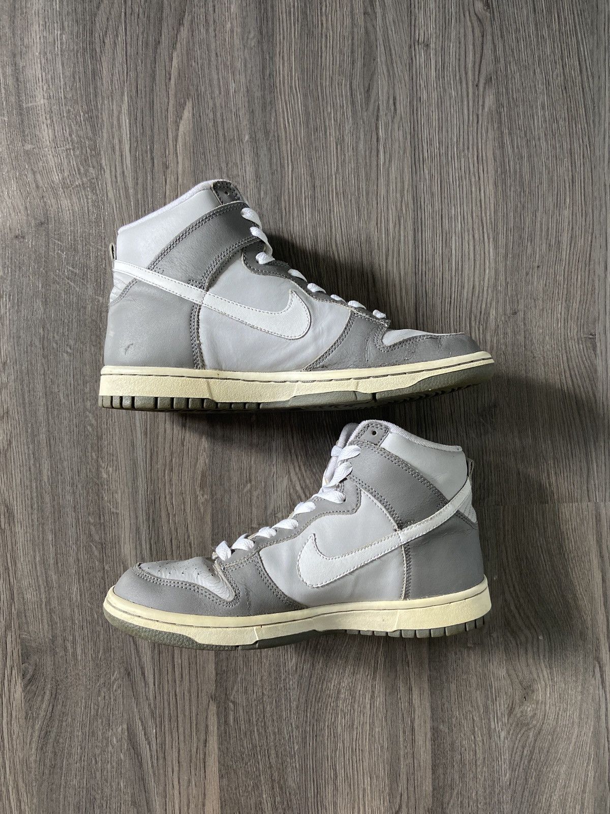 Nike × Vintage Nike Dunk High Neutral Grey 2008 Size US 7 / EU 40 - 7 Thumbnail