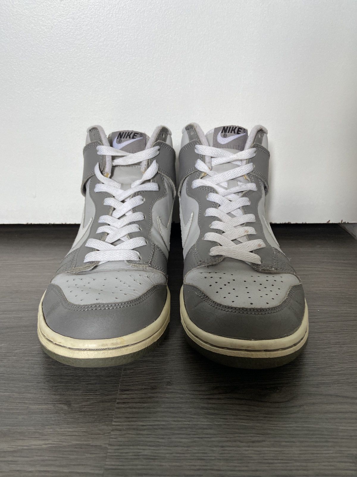 Nike × Vintage Nike Dunk High Neutral Grey 2008 Size US 7 / EU 40 - 8 Thumbnail