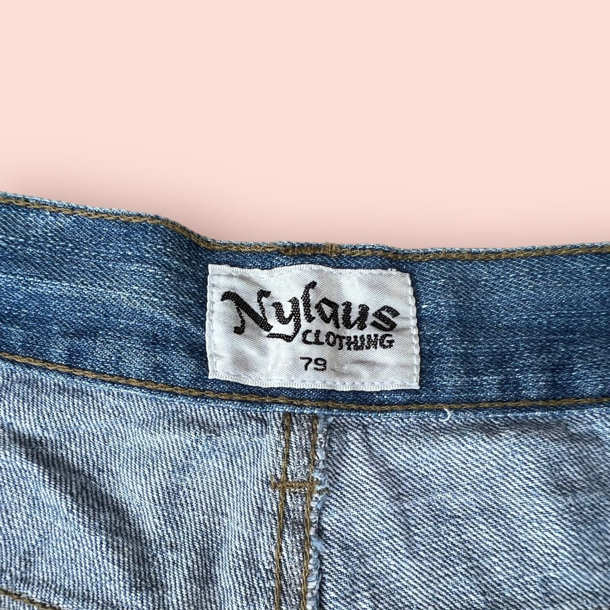 Japanese Brand VINTAGE NYLAUS PAINTED DENIM SHORTS Size US 28 / EU 44 - 14 Thumbnail