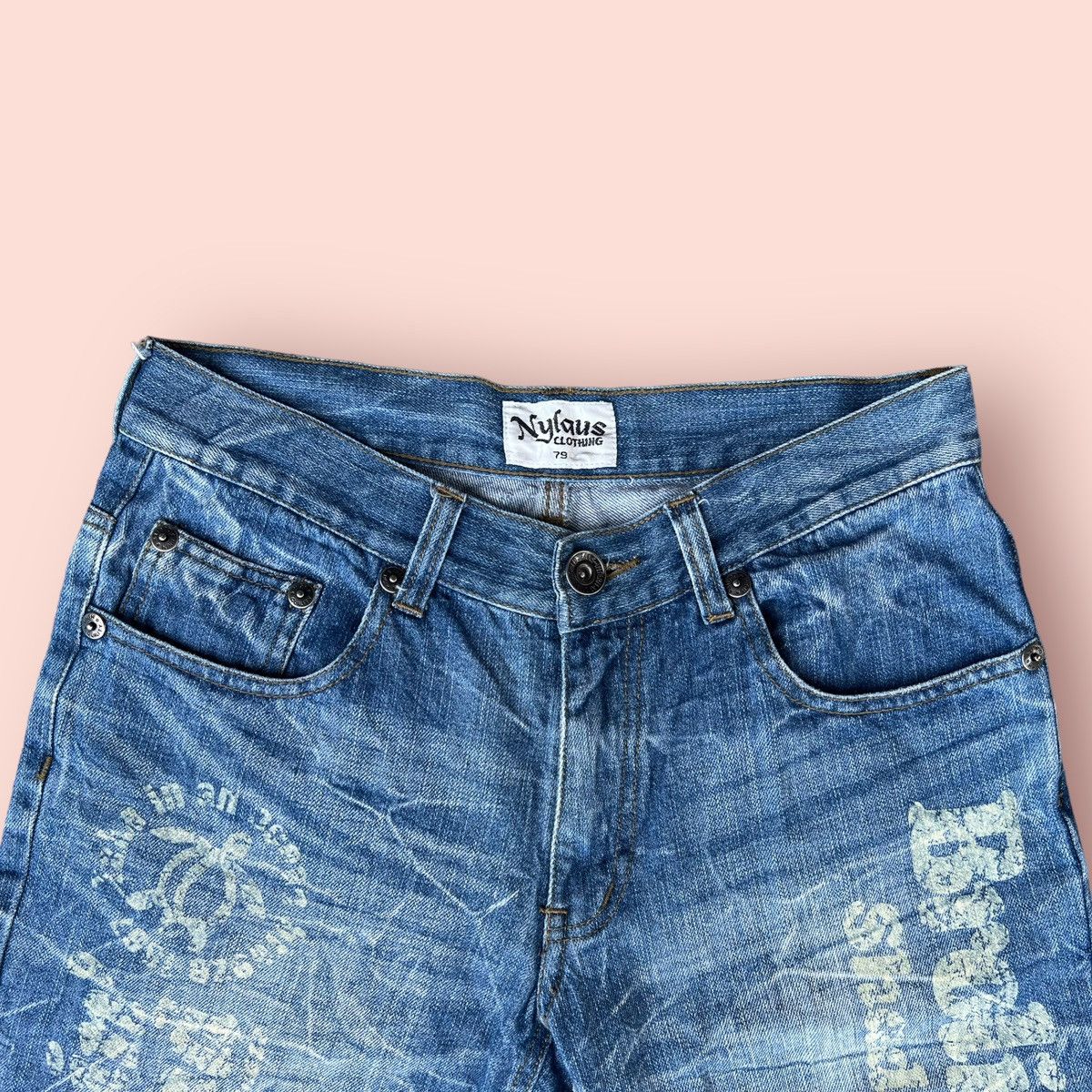 Japanese Brand VINTAGE NYLAUS PAINTED DENIM SHORTS Size US 28 / EU 44 - 8 Thumbnail