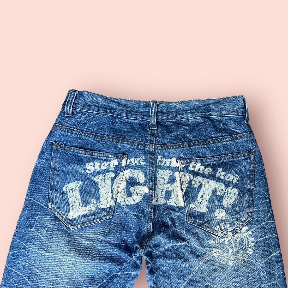 Japanese Brand VINTAGE NYLAUS PAINTED DENIM SHORTS Size US 28 / EU 44 - 10 Thumbnail