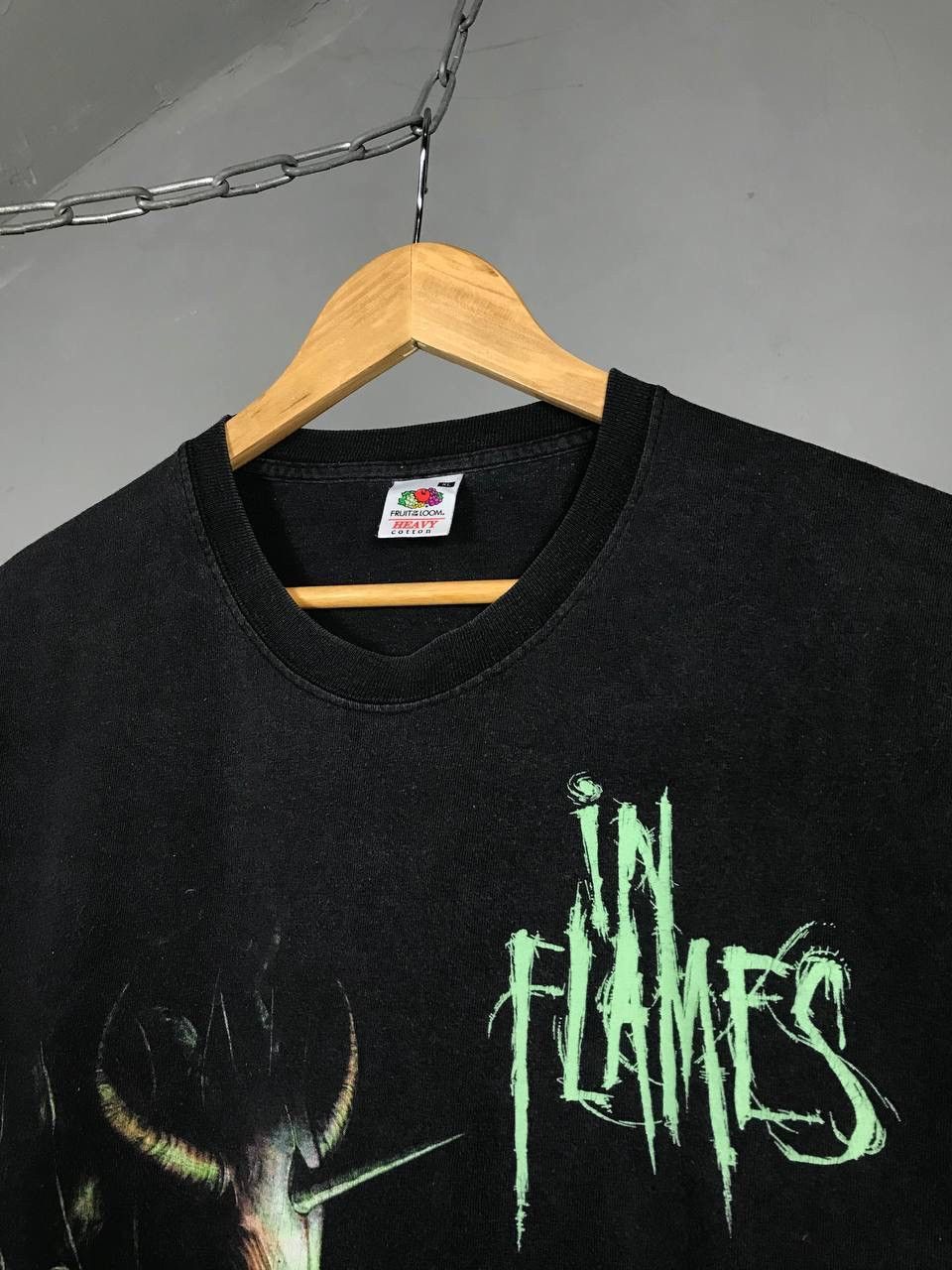 Band Tees × Vintage In Flames 2011 skullsvintage rock overprinted band tour tee Size US XL / EU 56 / 4 - 6 Thumbnail