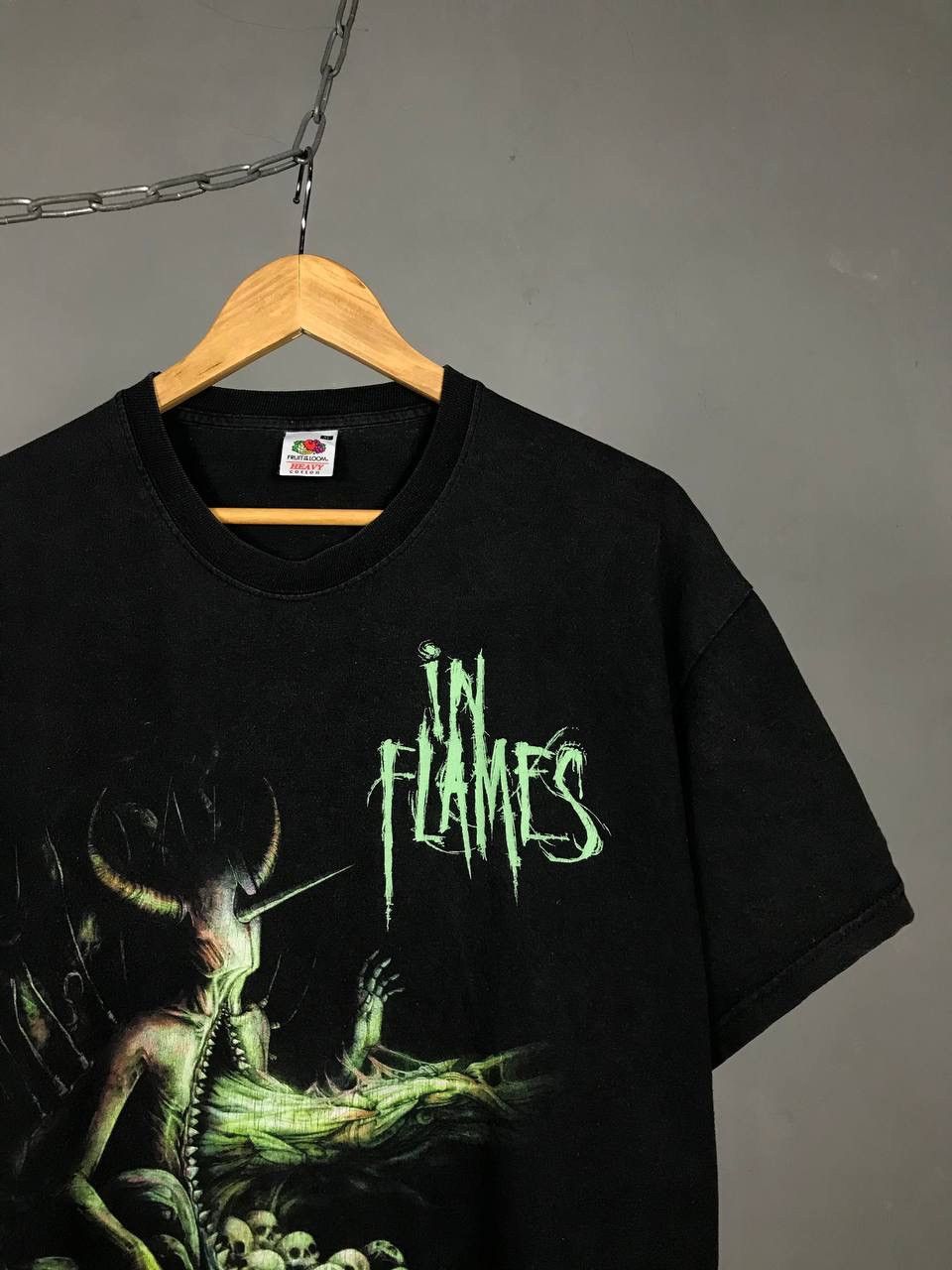 Band Tees × Vintage In Flames 2011 skullsvintage rock overprinted band tour tee Size US XL / EU 56 / 4 - 3 Thumbnail