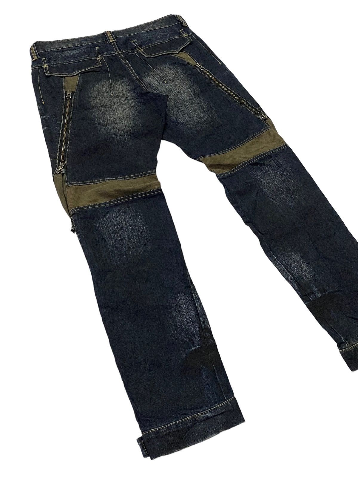 Japanese Brand × PPFM × Seditionaries Hot🔥PPFM Seditinaries Bondage Zipper Denim Pants Size US 33 - 21 Thumbnail