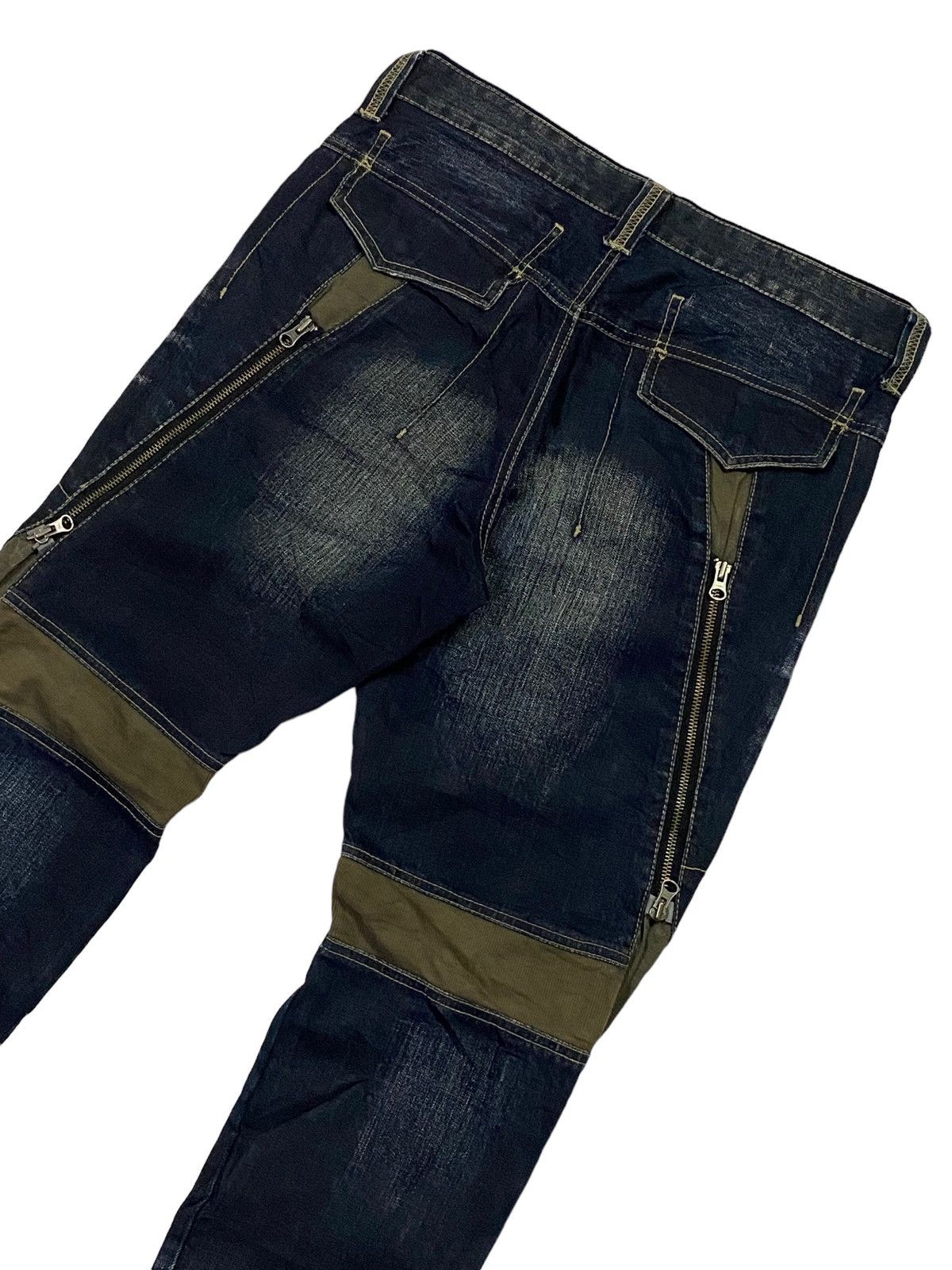 Japanese Brand × PPFM × Seditionaries Hot🔥PPFM Seditinaries Bondage Zipper Denim Pants Size US 33 - 18 Thumbnail