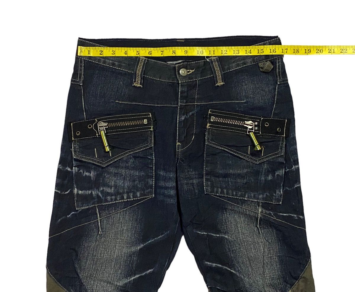 Japanese Brand × PPFM × Seditionaries Hot🔥PPFM Seditinaries Bondage Zipper Denim Pants Size US 33 - 4 Thumbnail