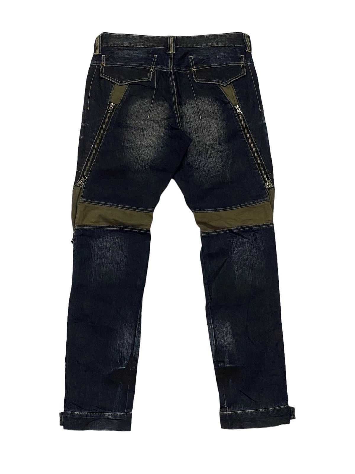 Japanese Brand × PPFM × Seditionaries Hot🔥PPFM Seditinaries Bondage Zipper Denim Pants Size US 33 - 3 Thumbnail