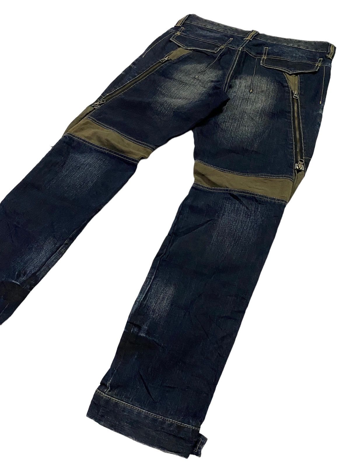 Japanese Brand × PPFM × Seditionaries Hot🔥PPFM Seditinaries Bondage Zipper Denim Pants Size US 33 - 23 Thumbnail