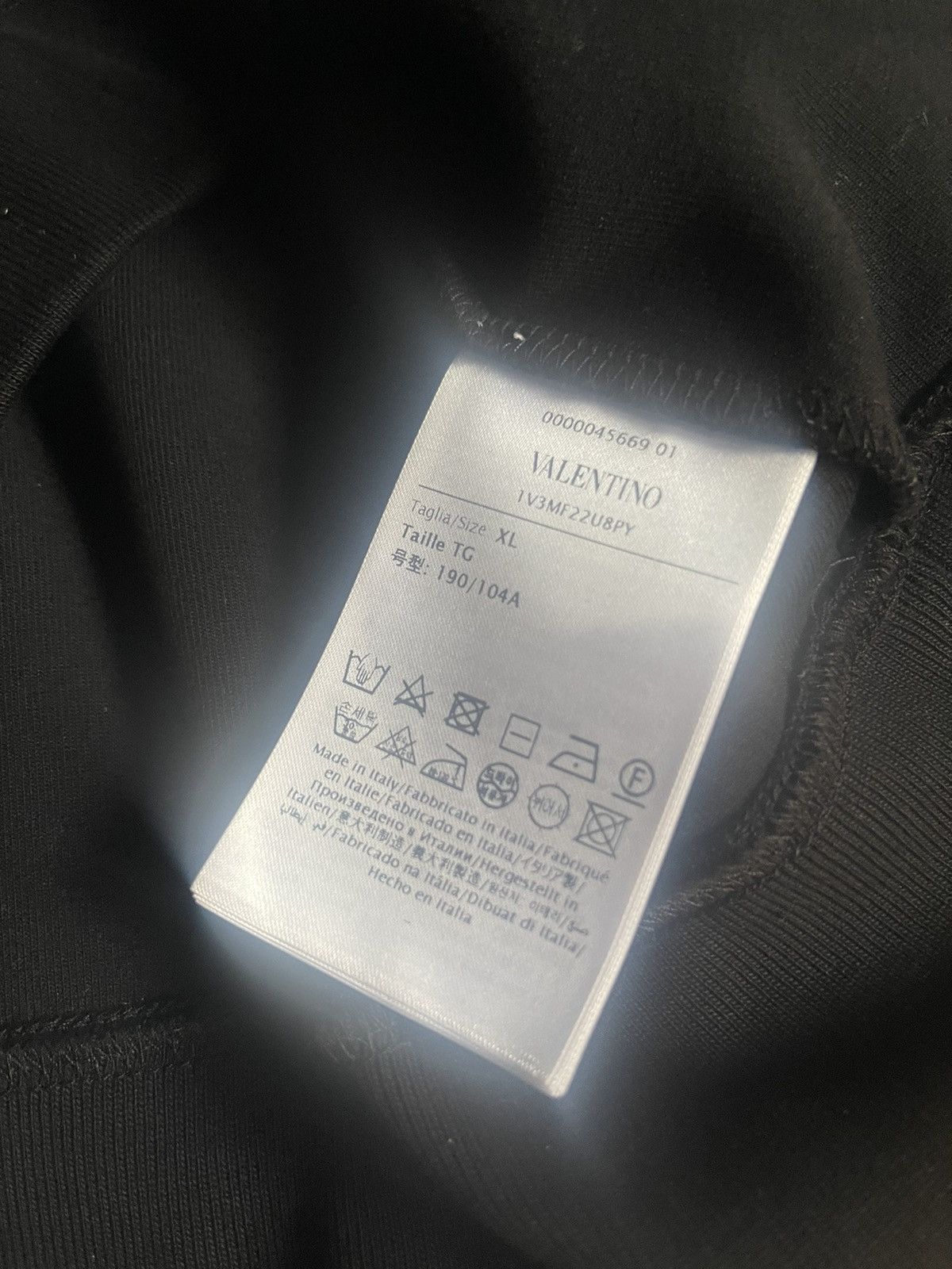 Valentino Black cotton hoodie Size US L / EU 52-54 / 3 - 9 Thumbnail
