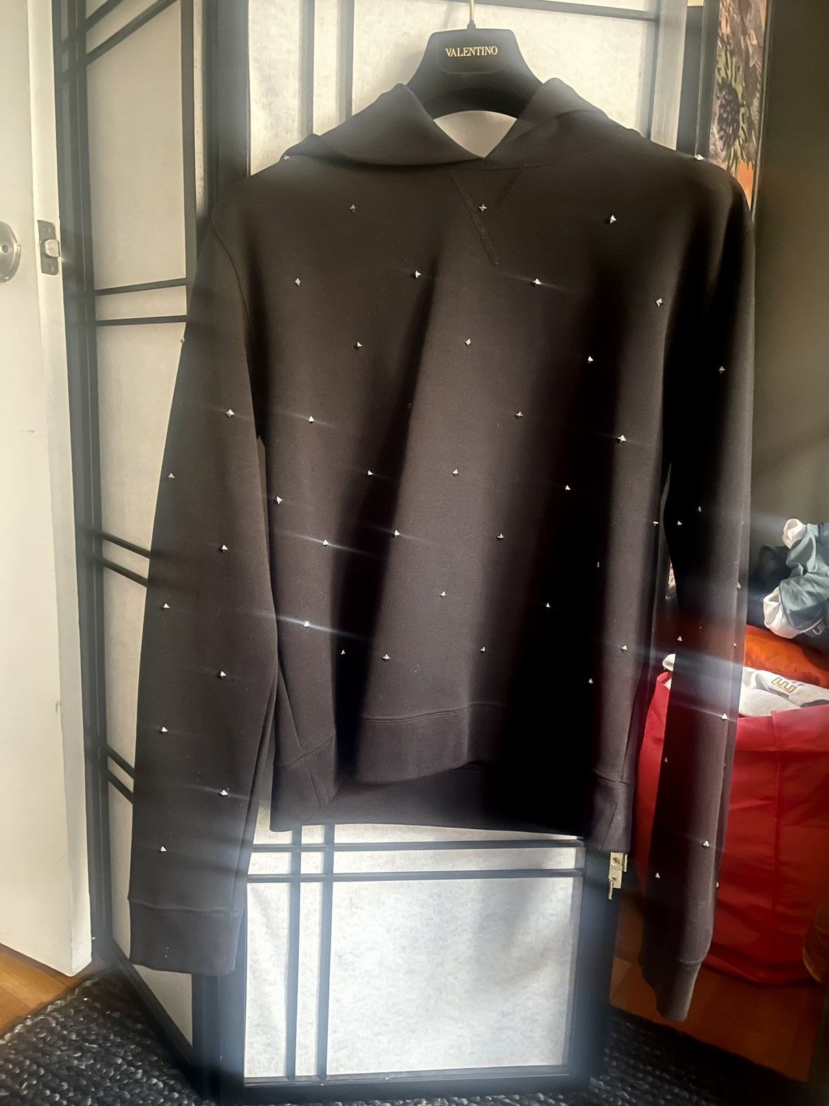 Valentino Black cotton hoodie Size US L / EU 52-54 / 3 - 6 Thumbnail