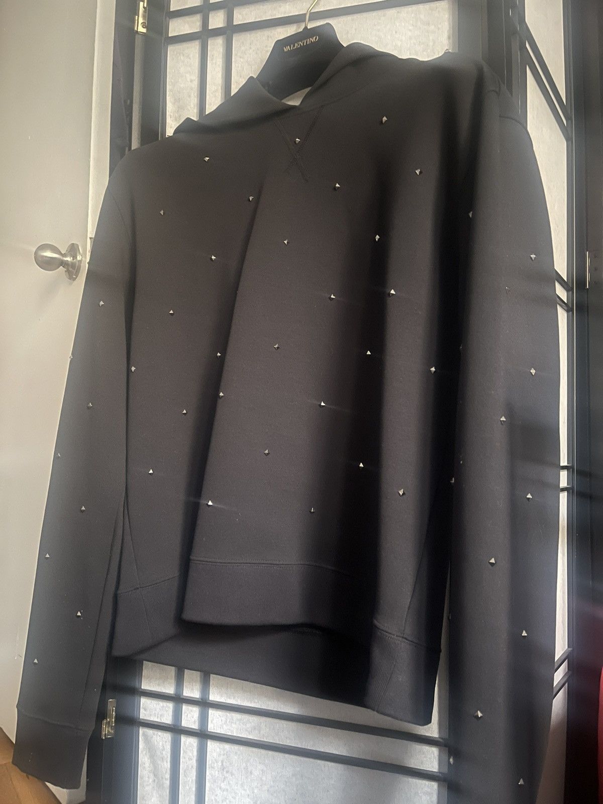 Valentino Black cotton hoodie Size US L / EU 52-54 / 3 - 5 Thumbnail