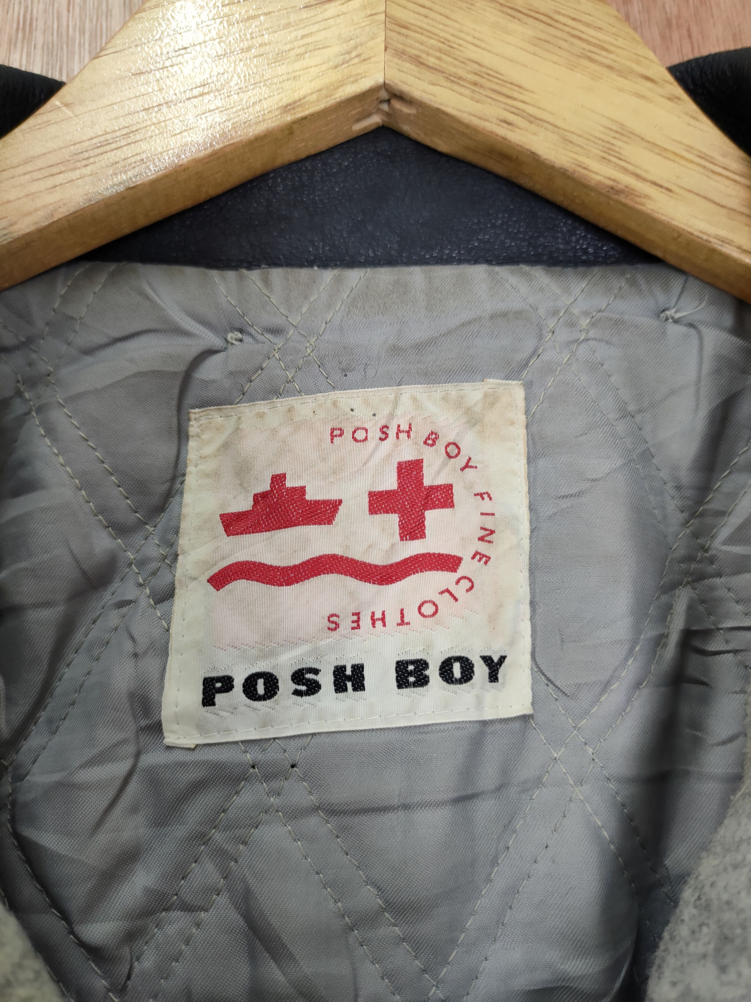 Vintage Posh Boy champion faded wool varsity jacket #4094DLAL Size US M / EU 48-50 / 2 - 13 Thumbnail
