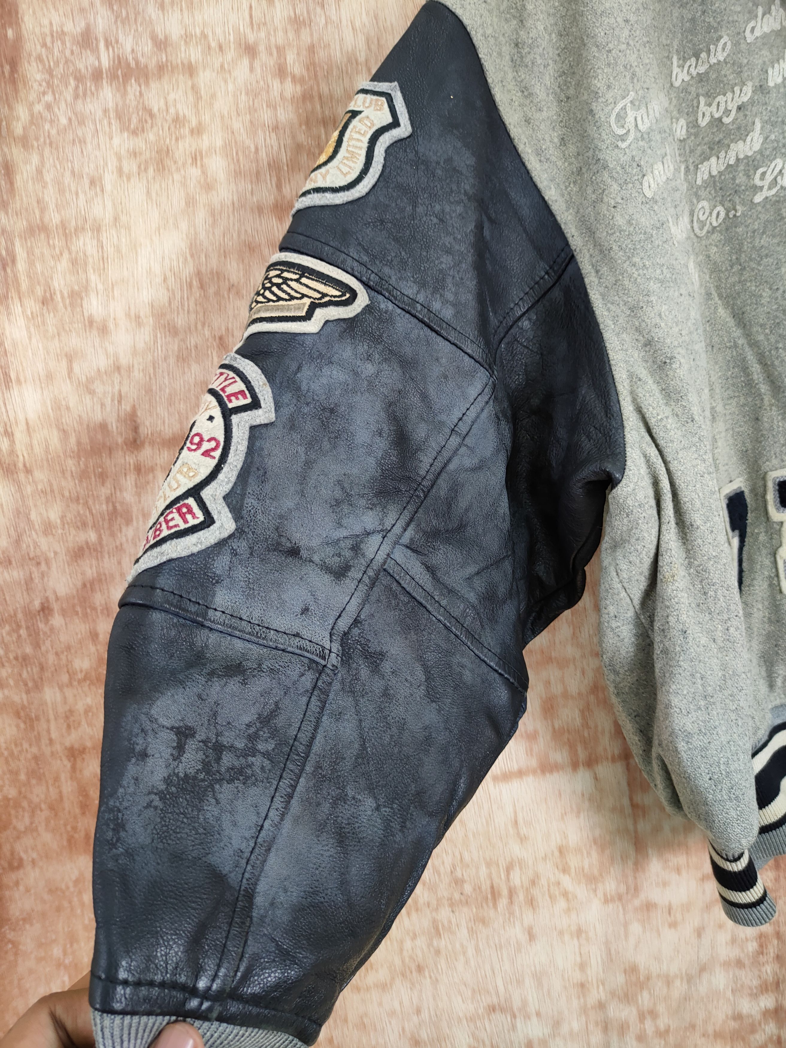 Vintage Posh Boy champion faded wool varsity jacket #4094DLAL Size US M / EU 48-50 / 2 - 11 Thumbnail