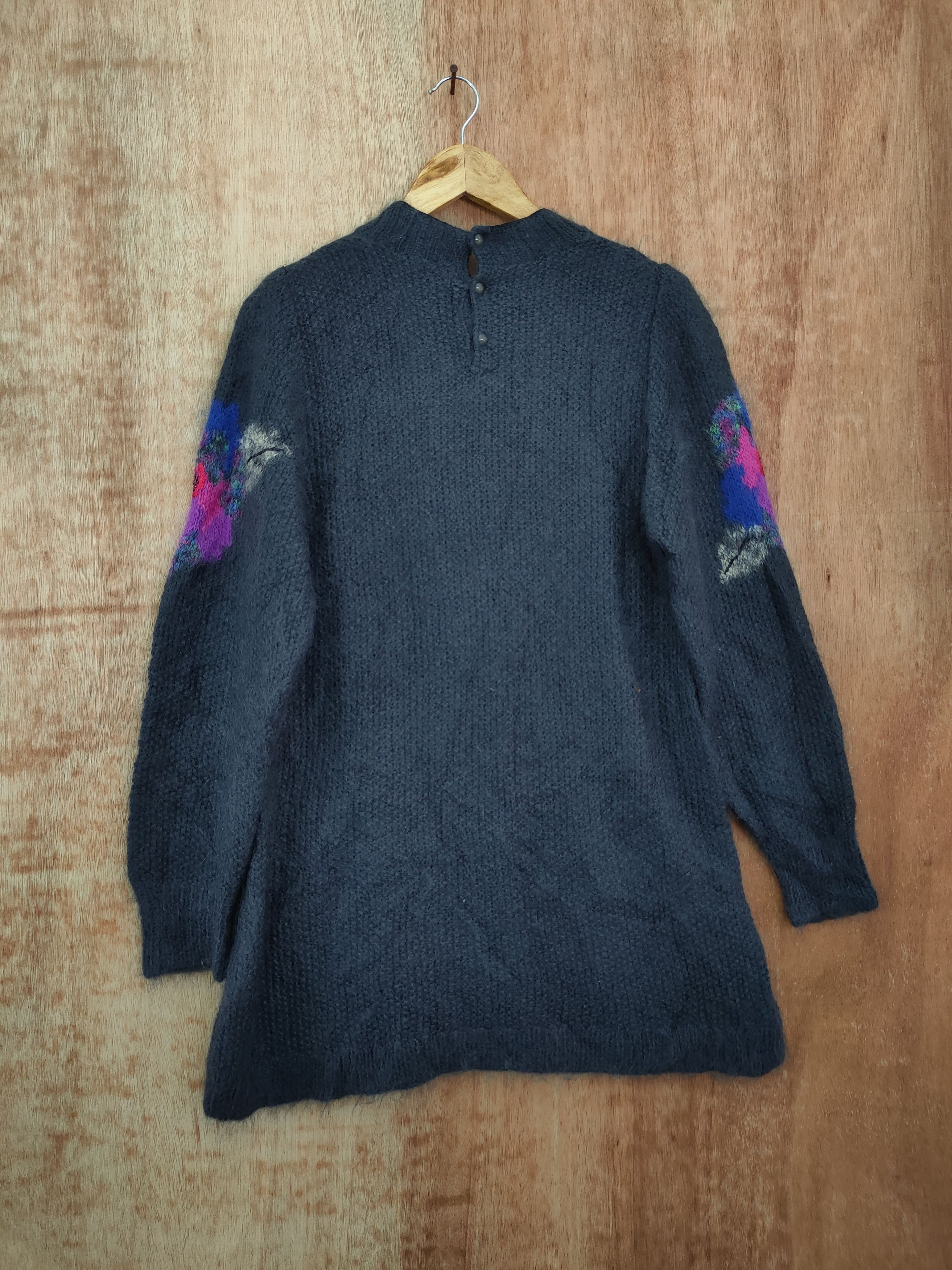 Vintage Chamois Royal mohair knitwear art flower vintage #46-072 Size M / US 6-8 / IT 42-44 - 7 Thumbnail