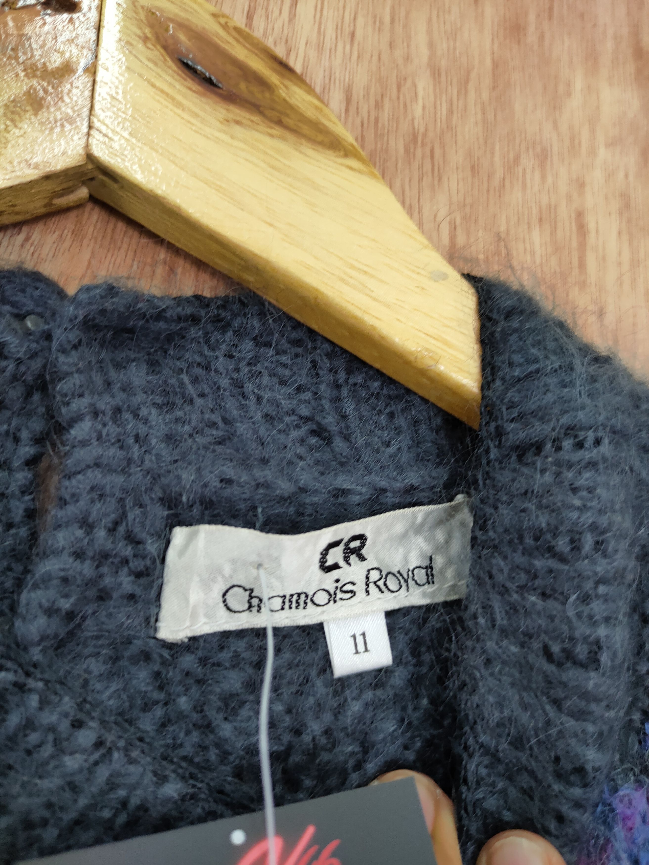 Vintage Chamois Royal mohair knitwear art flower vintage #46-072 Size M / US 6-8 / IT 42-44 - 11 Thumbnail