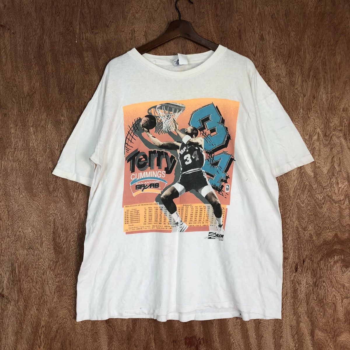 NBA Terry Cummings vintage NBA tee #1397DL Size US XL / EU 56 / 4 - 1 Thumbnail