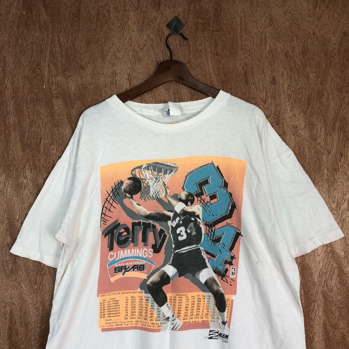 NBA Terry Cummings vintage NBA tee #1397DL Size US XL / EU 56 / 4 - 2 Thumbnail