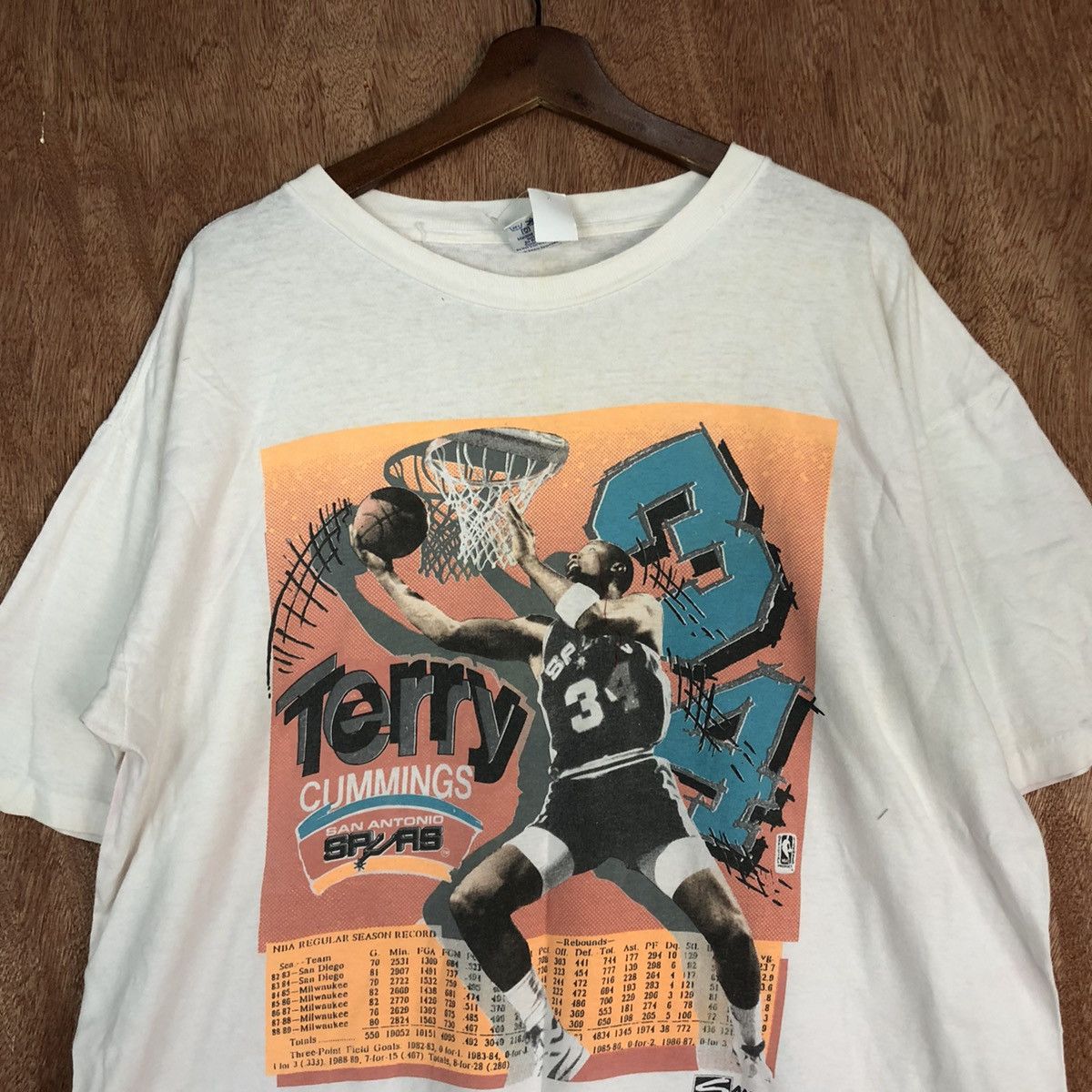 NBA Terry Cummings vintage NBA tee #1397DL Size US XL / EU 56 / 4 - 5 Thumbnail